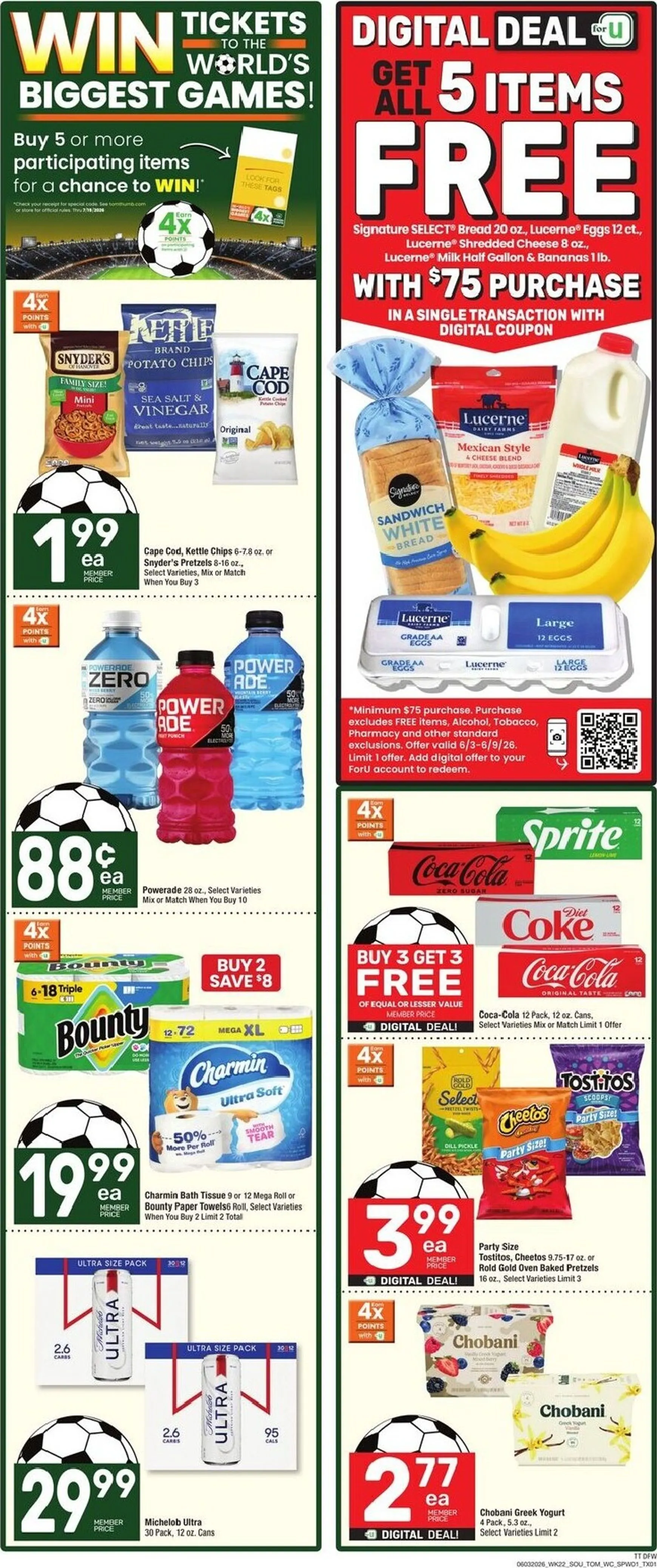 Weekly ad Current Tom Thumb leaflet valid from Wednesday 06/03/2026 to Tuesday 06/09/2026 from June 3 to June 9 2026 - Page 1
