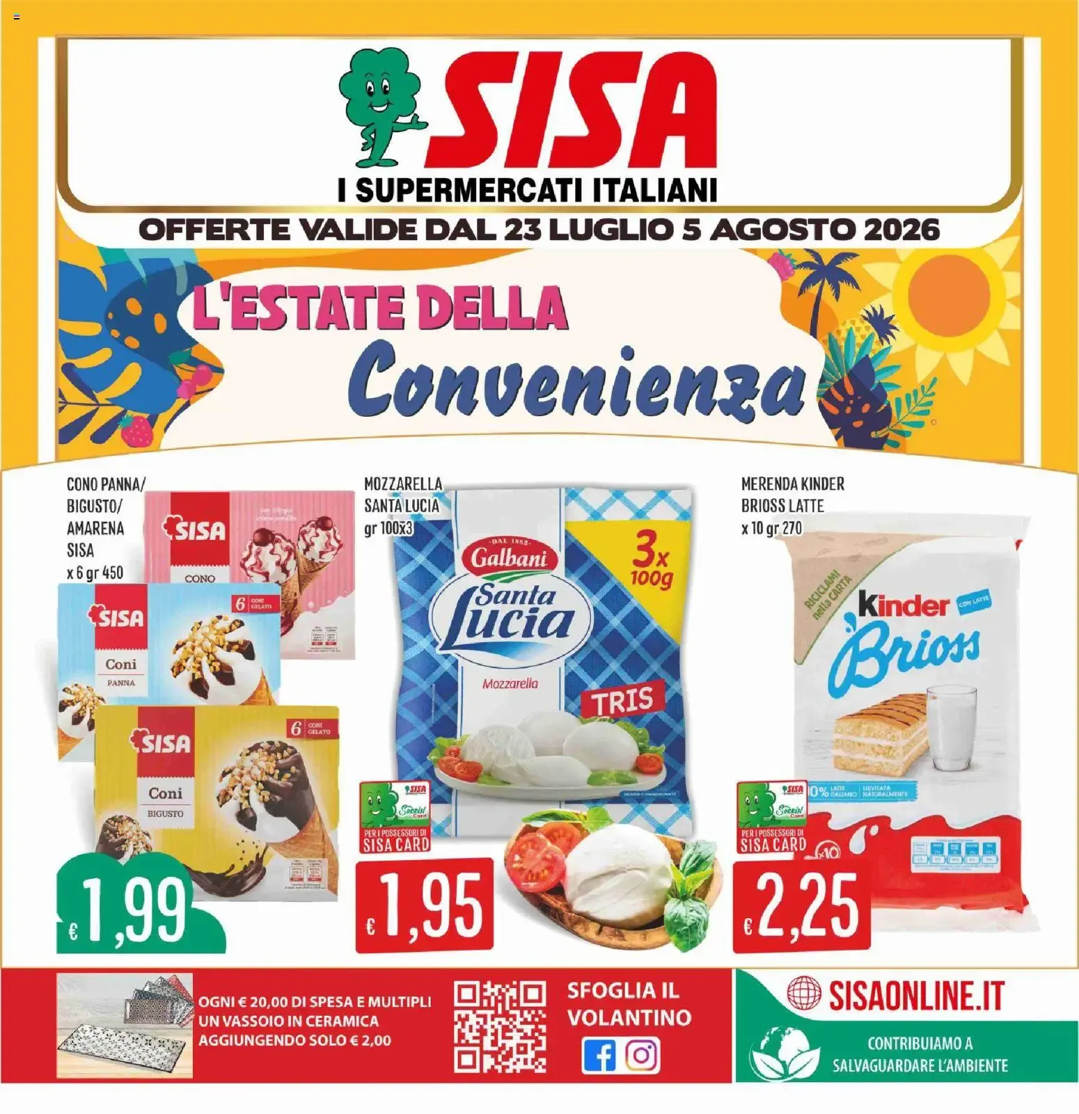 SISA: L'ESTATE DELLA Convenienza da 23 luglio a 5 agosto di 2026 - Pagina del volantino 1