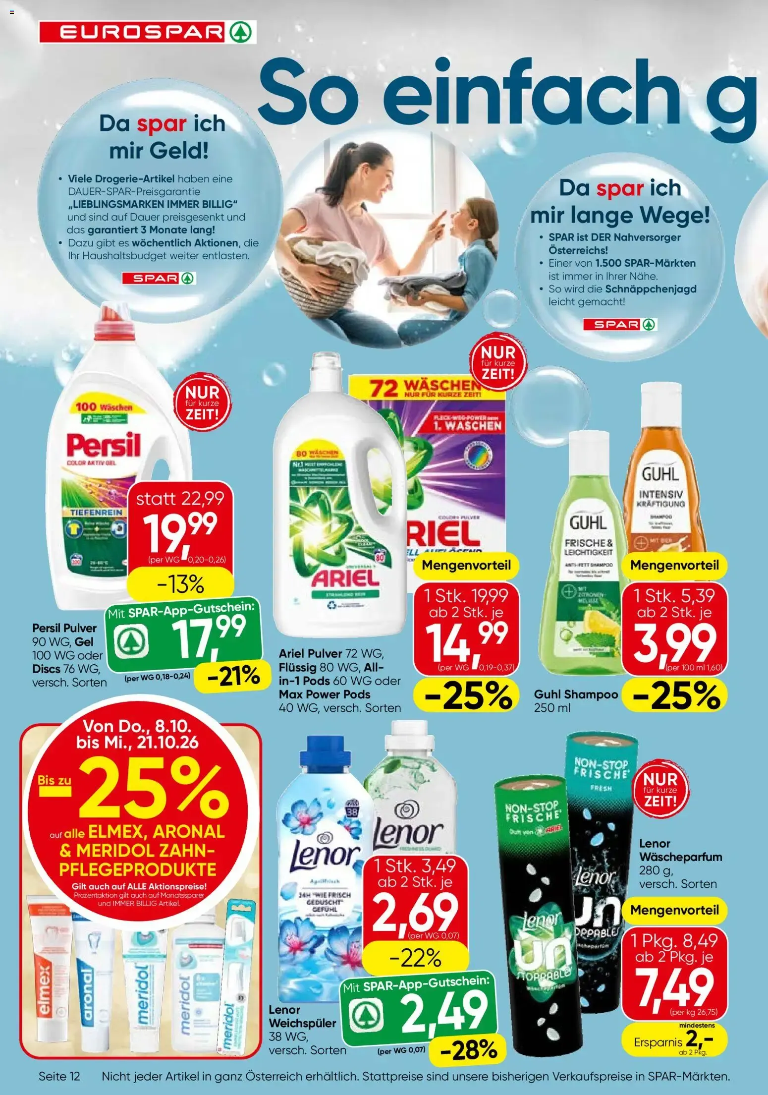 Eurospar Flugblatt von 08.10.2026 - Aktuelle Angebote von 8. Oktober bis 21. Oktober 2026 - Flugblätt seite  12