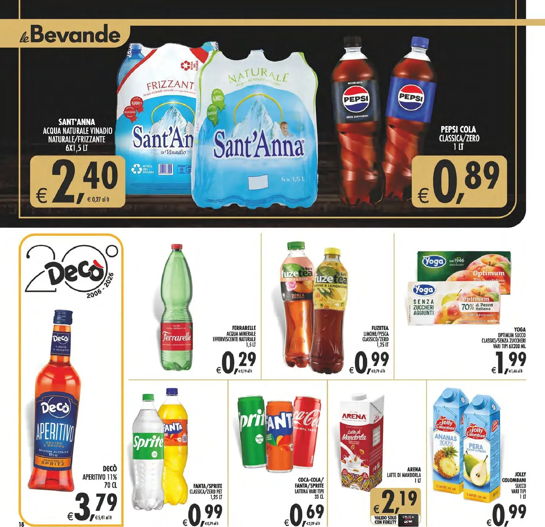 Volantino attuale di Decò - Gourmet valido dal martedì 09/06/2026 al giovedì 18/06/2026 da 9 giugno a 18 giugno di 2026 - Pagina del volantino 18