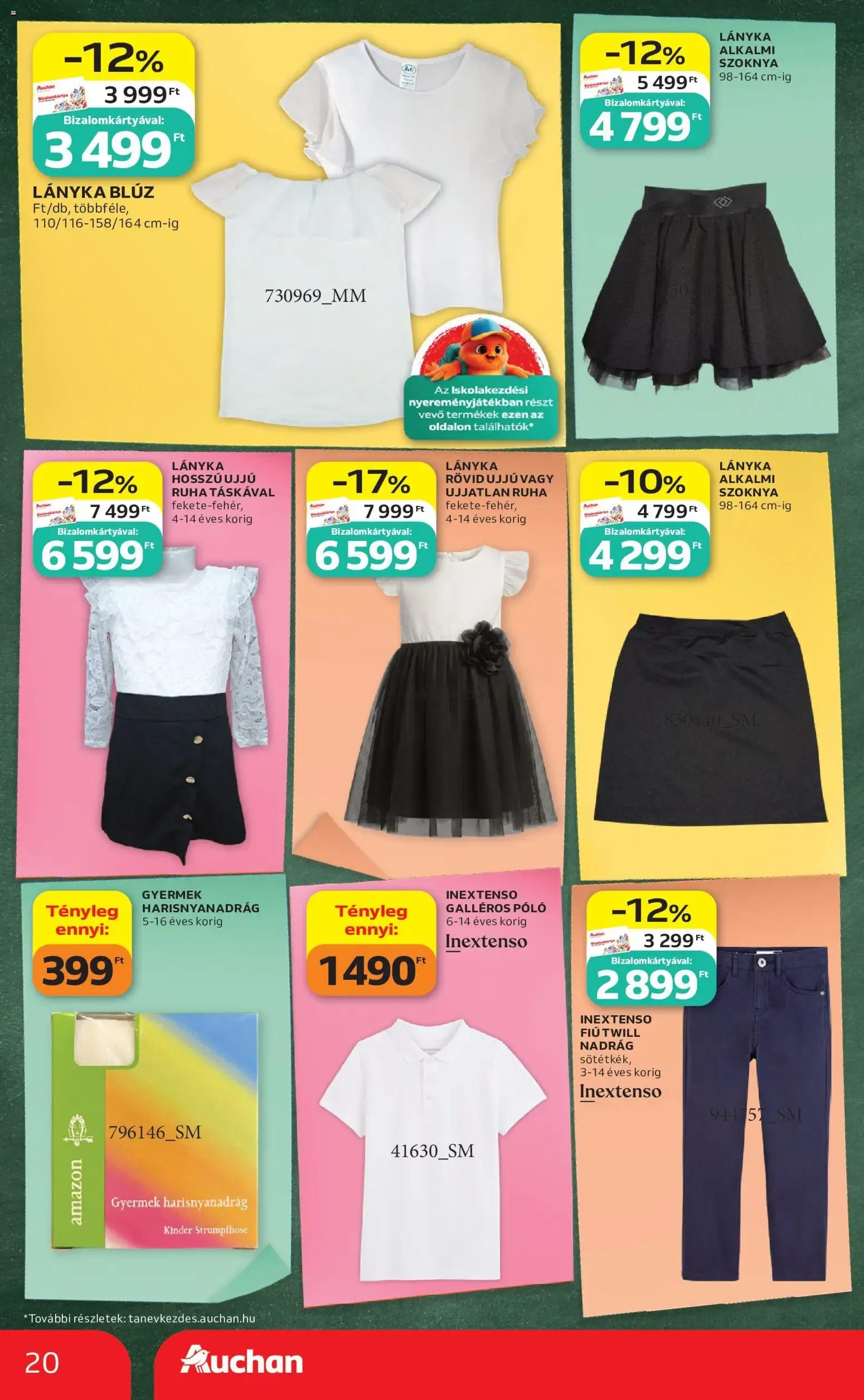 Katalógus Auchan Iskolakezdés ajánlatok - 2026.07.30. -tól/töl > akció, lapozható szórólap 🛍️ július 30.-tól augusztus 5.-ig 2026. - Oldal 20