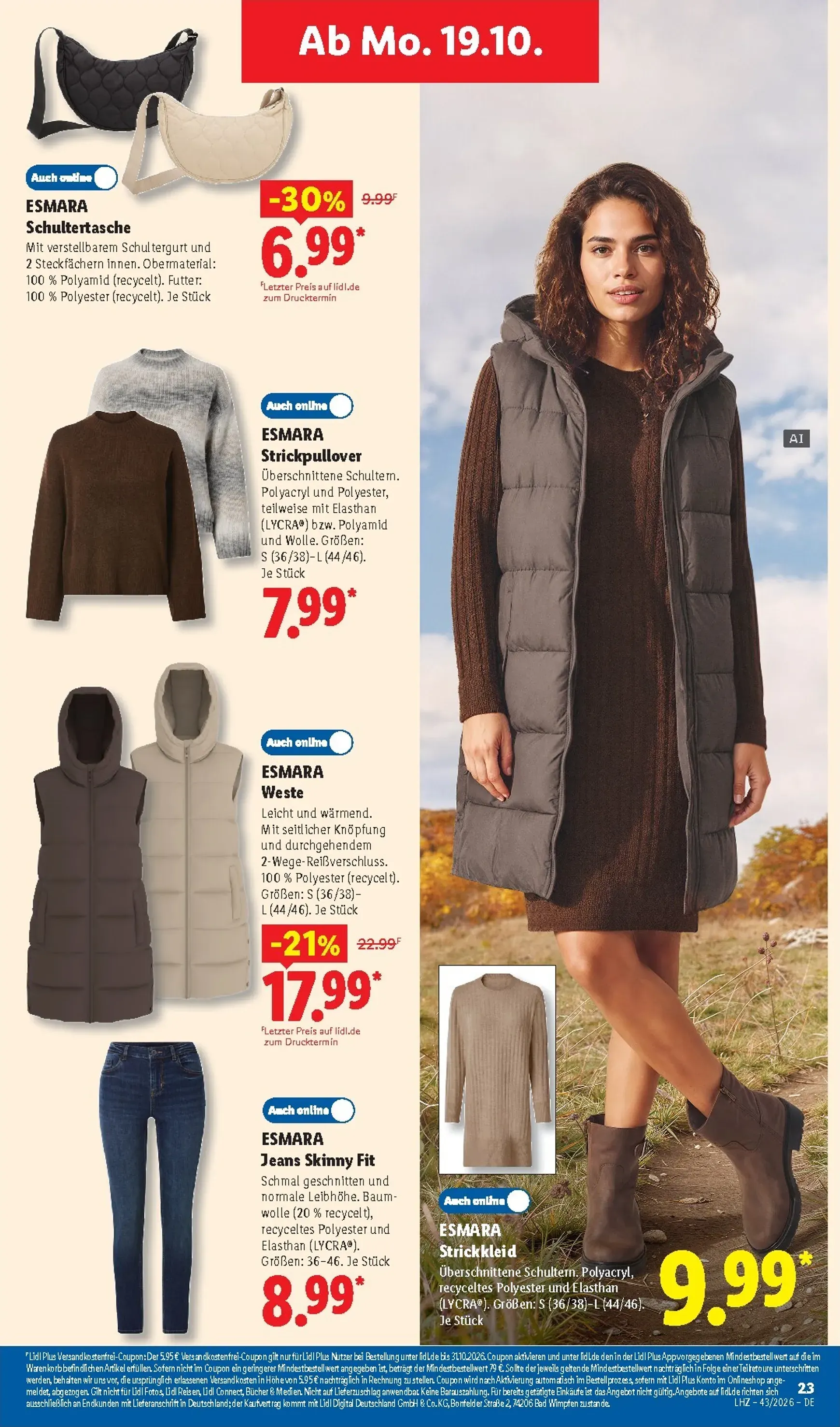 Lidl - Angebot der Woche Prospekt nächste Woche – von Montag 19.10.2026 bis Samstag 24.10.2026 von 19. Oktober bis 24. Oktober 2026 - Prospekt seite 9
