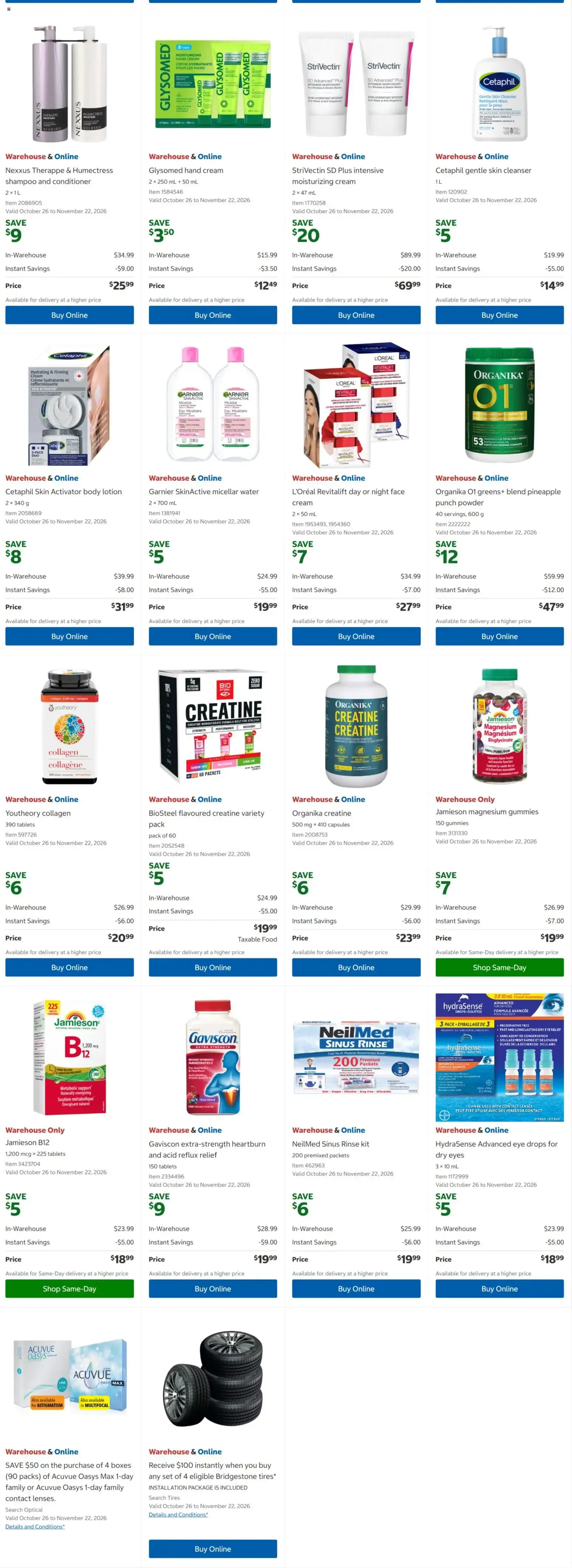 Costco weekly flyer from Oct 26, 2026 > weekly specials & deals from October 26 to November 8 2026 - flyer page 6