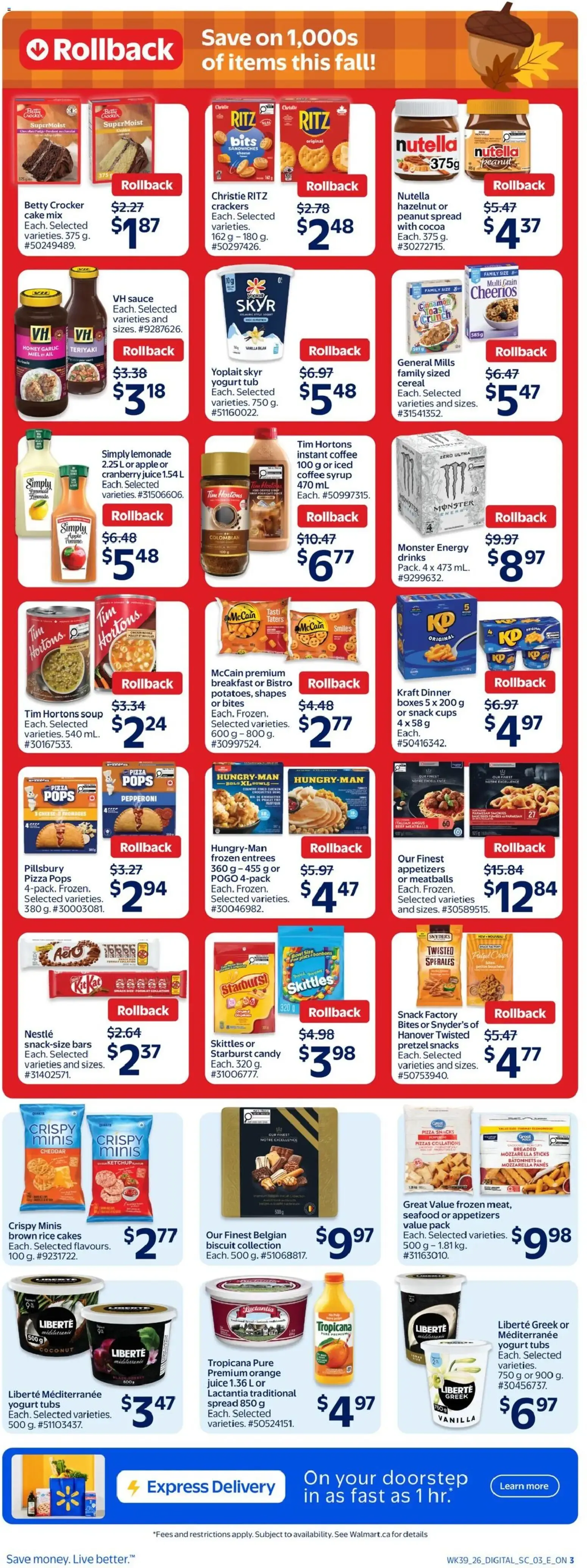Walmart weekly flyer from Oct 22, 2026 > weekly specials & deals from October 22 to October 28 2026 - flyer page 6