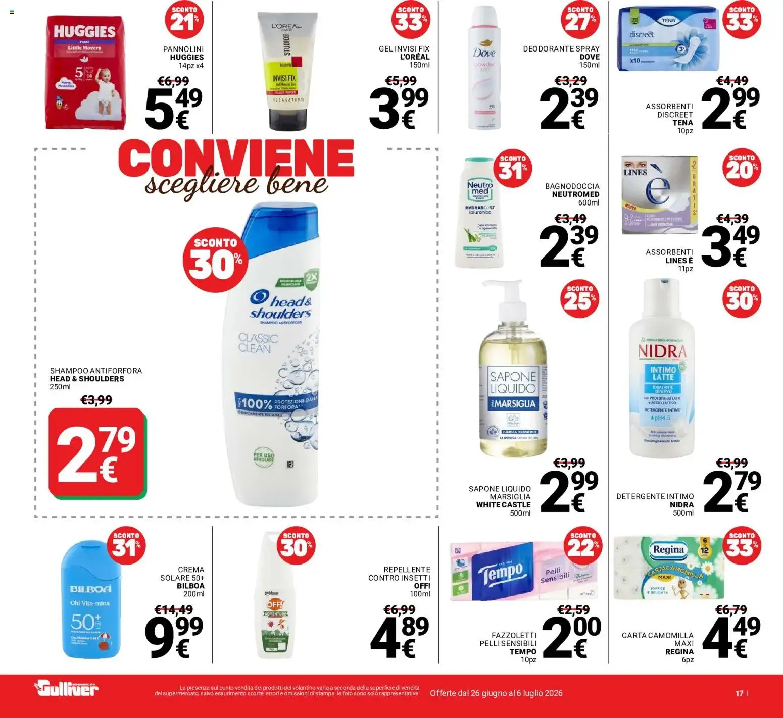 Nuovo Gulliver volantino dal 26/06/2026 > offerte anteprima 🛍️ da 26 giugno a 6 luglio di 2026 - Pagina del volantino 17