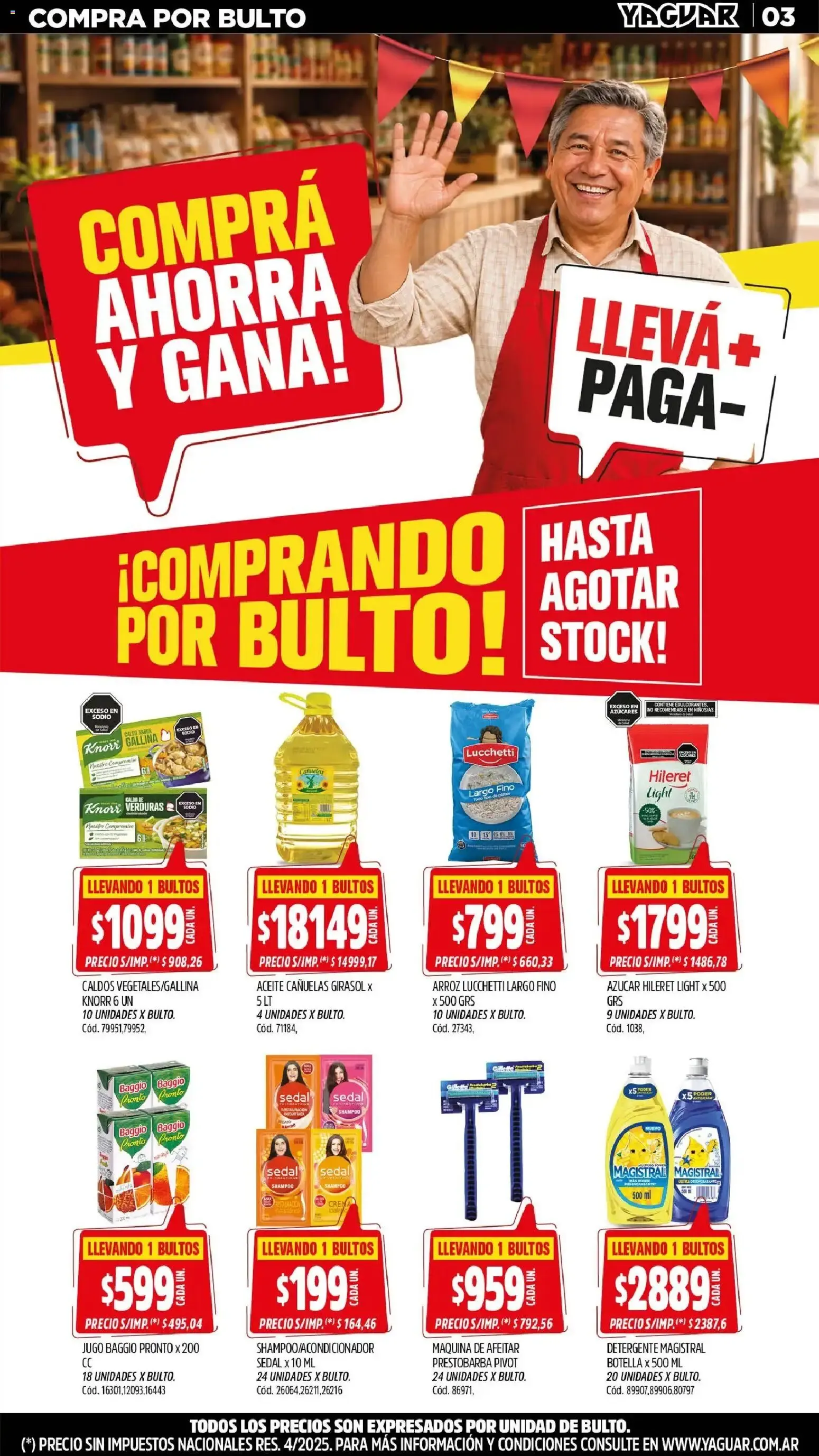 Ofertas de Mayorista Yaguar - Mes del Almacenero - Exclusivo para Salta 31 de agosto al 6 de septiembre 2026 - Página 3 del catálogo