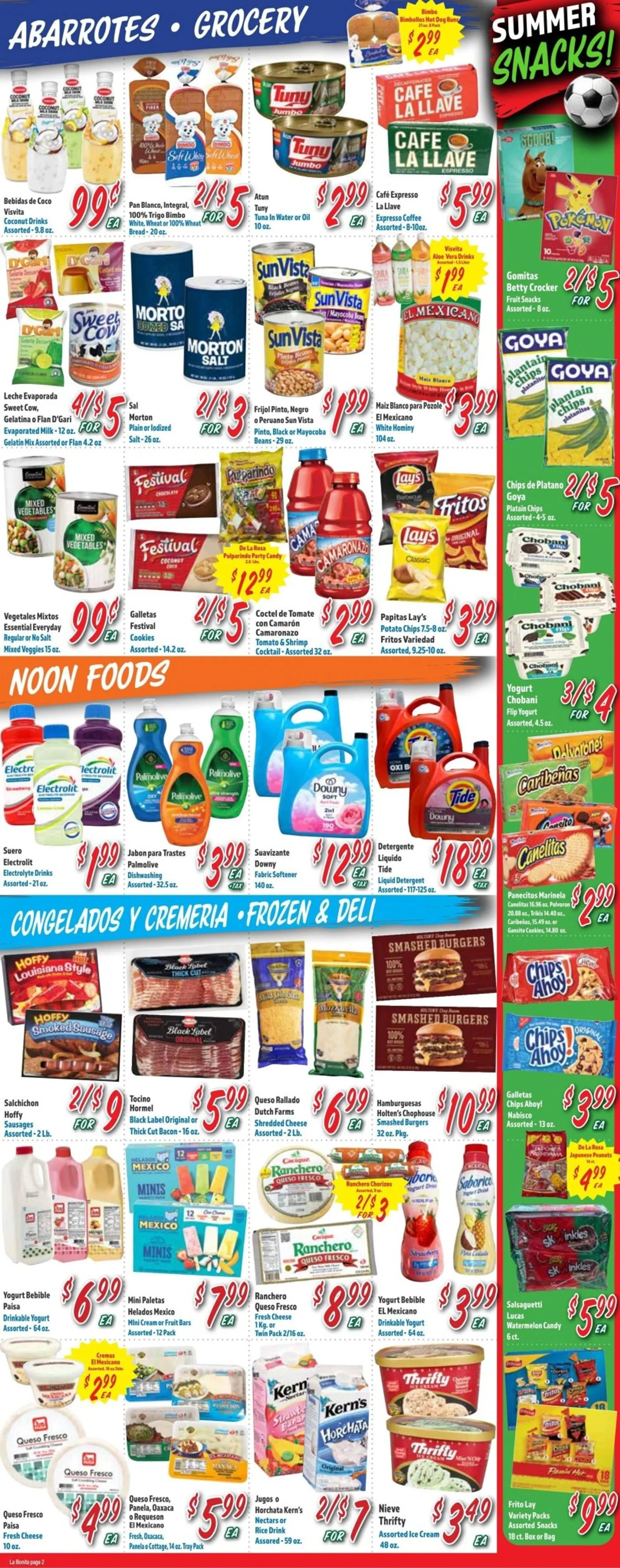 Weekly ad Current La Bonita leaflet valid from Wednesday 06/17/2026 to Tuesday 06/23/2026 from June 17 to June 23 2026 - Page 2