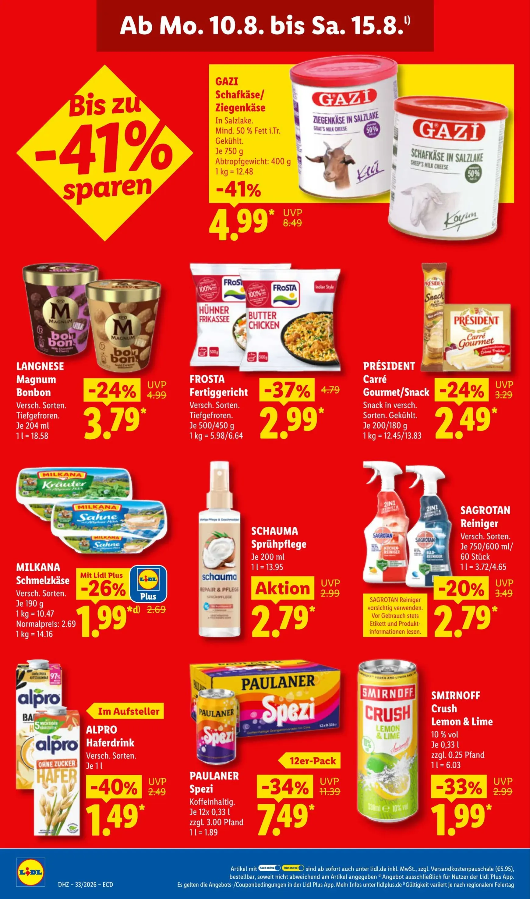 Lidl - Sparen beim Preisführer von 10. August bis 15. August 2026 - Prospekt seite 22