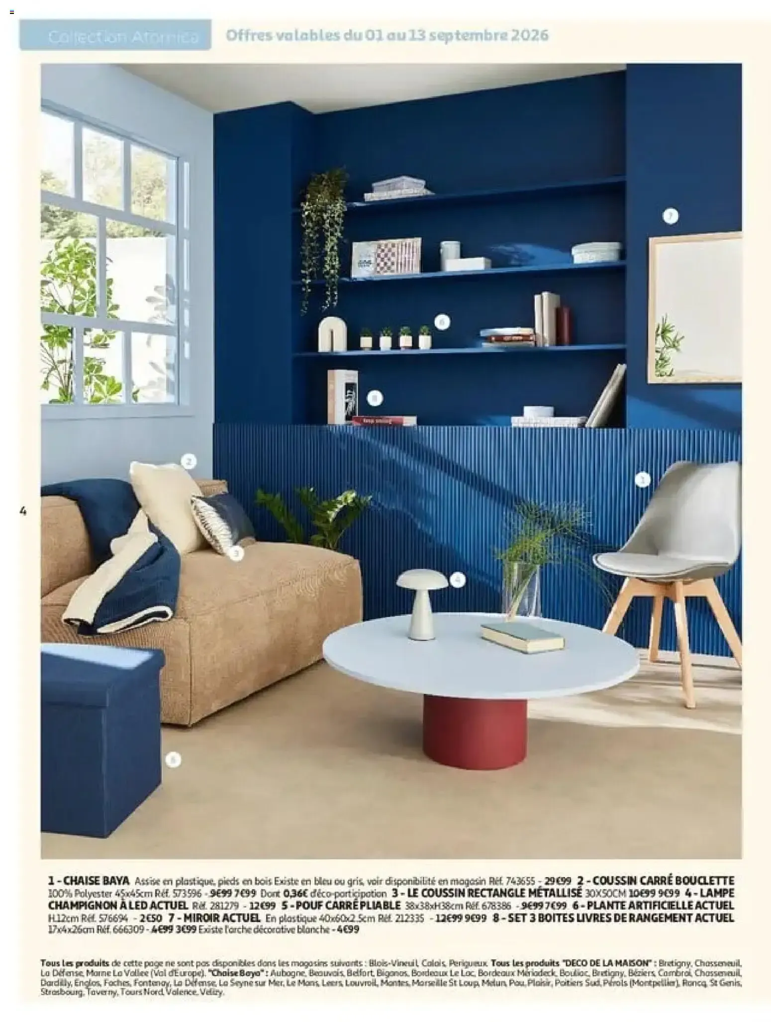 Auchan Inspiration déco à partir du 01/09/2026 - promo en ligne du 1 septembre au 1 novembre 2026 - Catalogue page 4
