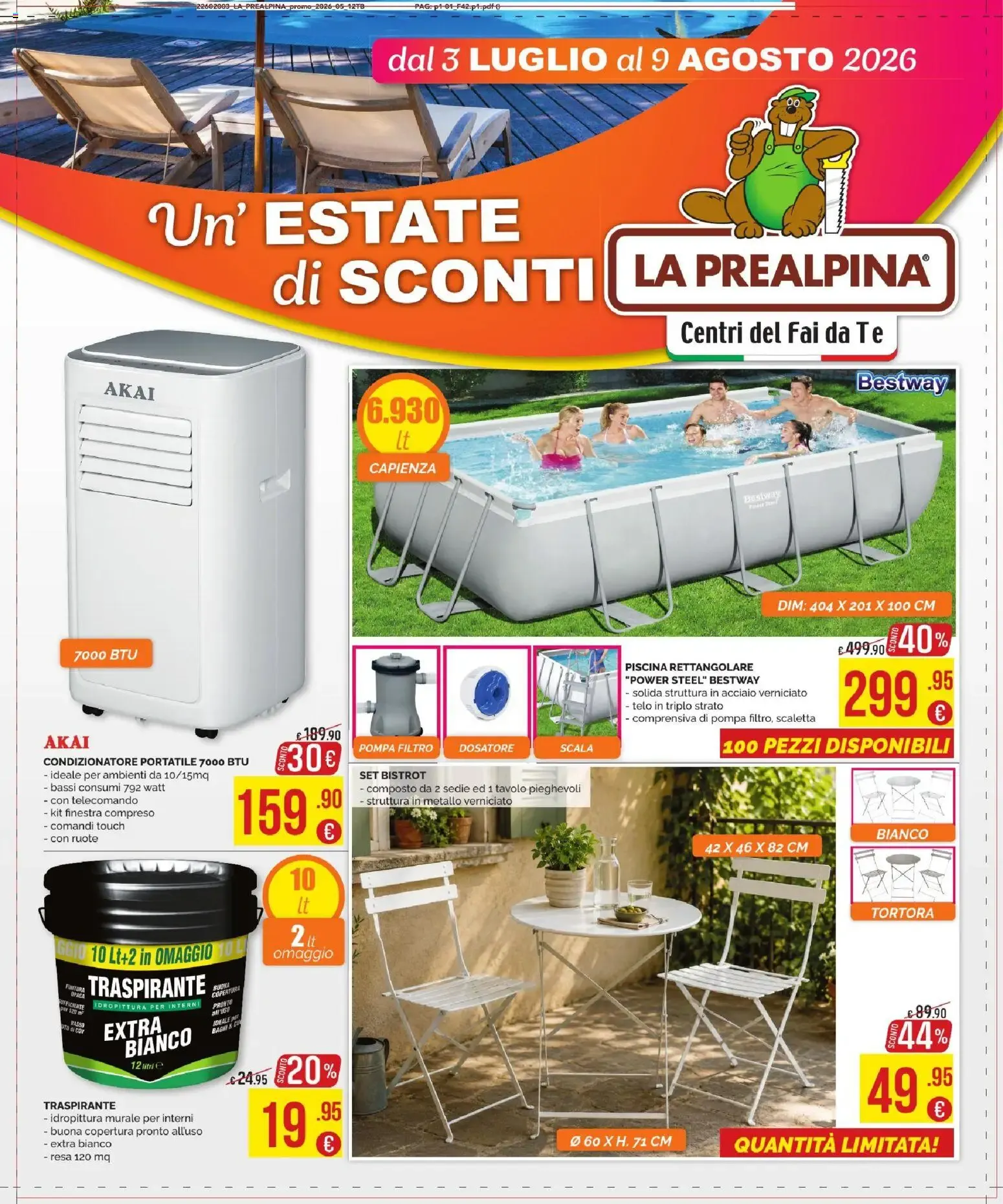 Nuovo La Prealpina volantino dal 03/07/2026 > offerte anteprima 🛍️ da 3 luglio a 9 agosto di 2026 - Pagina del volantino 1