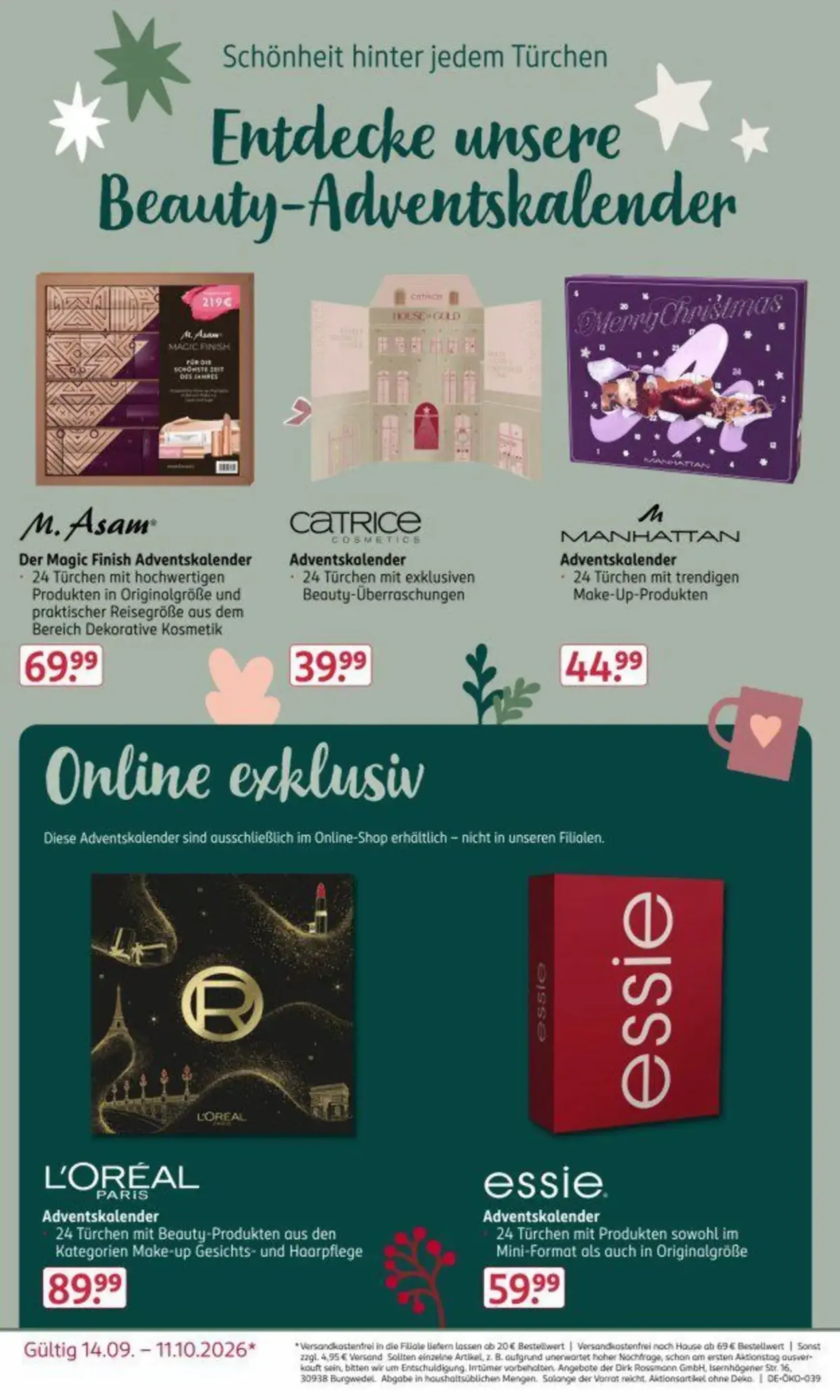 ROSSMANN Adventskalender Prospekt von 14. September bis 11. Oktober 2026 - Prospekt seite 2
