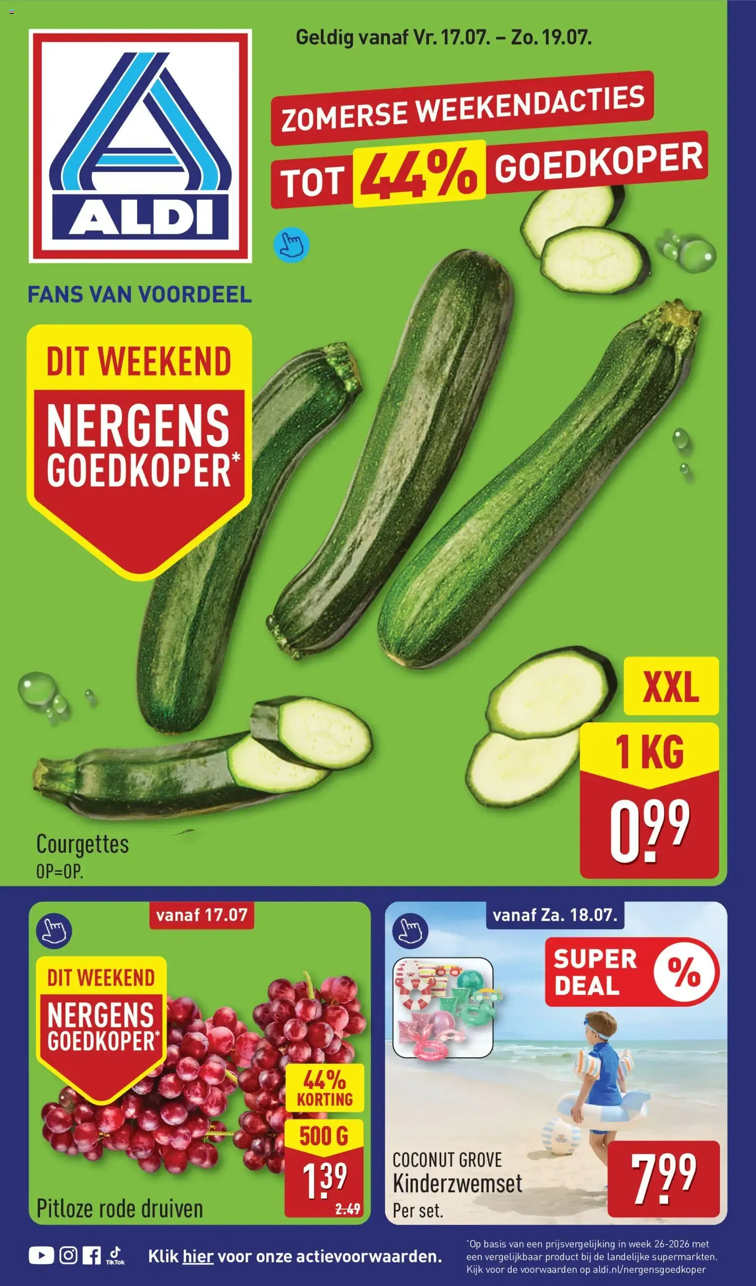 Aldi Zomerse Weekendacties van 17 juli tot 19 juli 2026 - Folder pagina 1