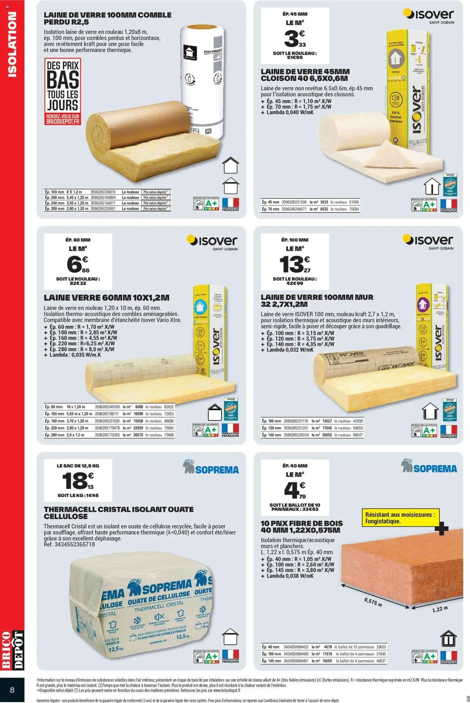 Brico Dépôt catalogue à partir du 25/09/2026 - promo en ligne du 25 septembre au 8 octobre 2026 - Catalogue page 8