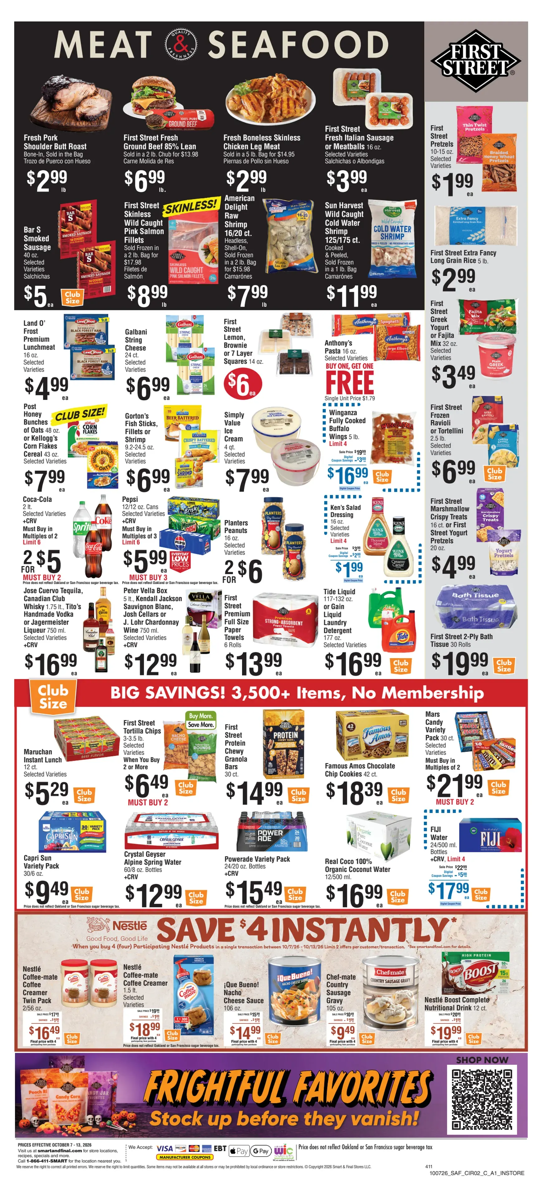 Weekly ad Current Smart & Final leaflet valid from Wednesday 10/07/2026 to Tuesday 10/13/2026 from October 7 to October 13 2026 - Page 3