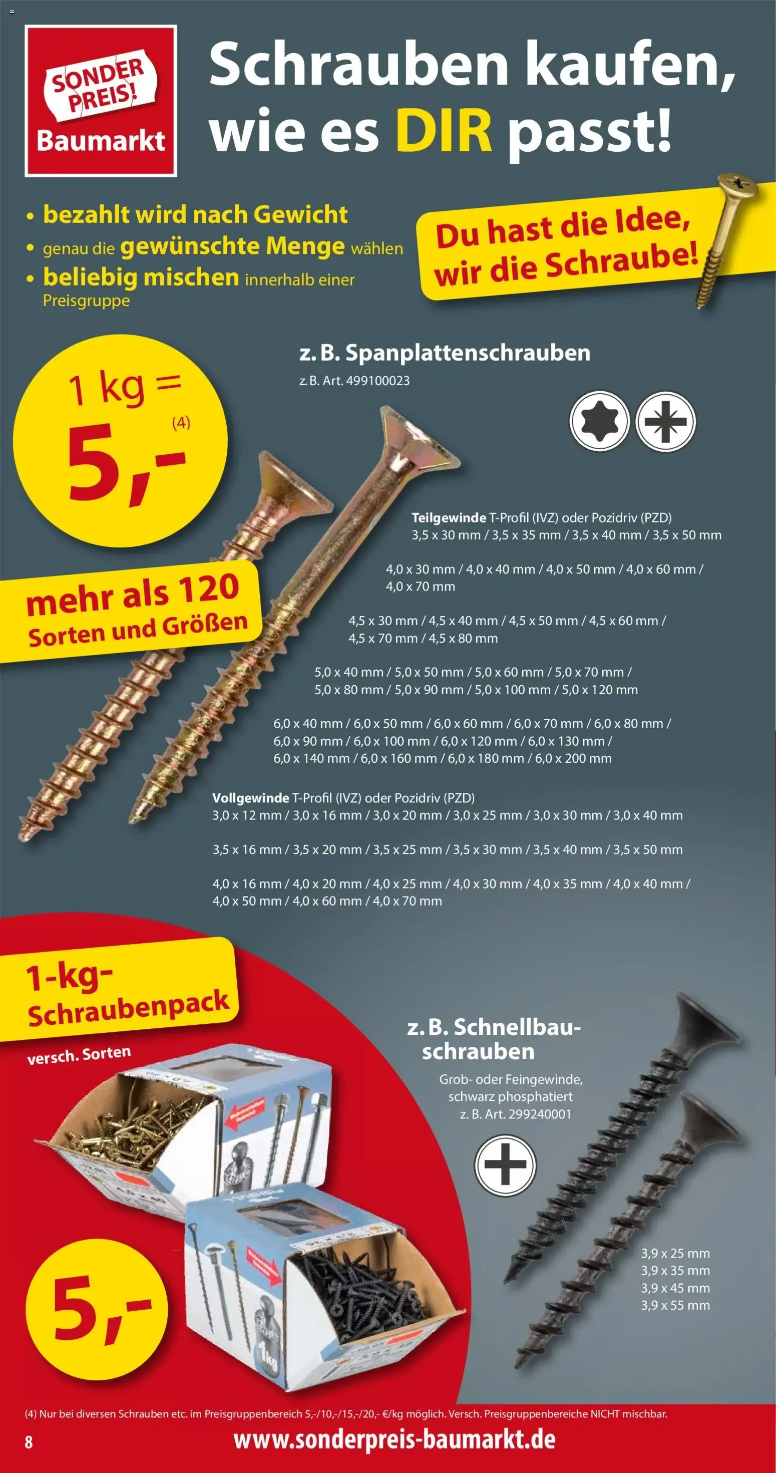 Sonderpreis Baumarkt Prospekt (ab 12.09.2026) zum Blättern von 12. September bis 18. September 2026 - Prospekt seite 8