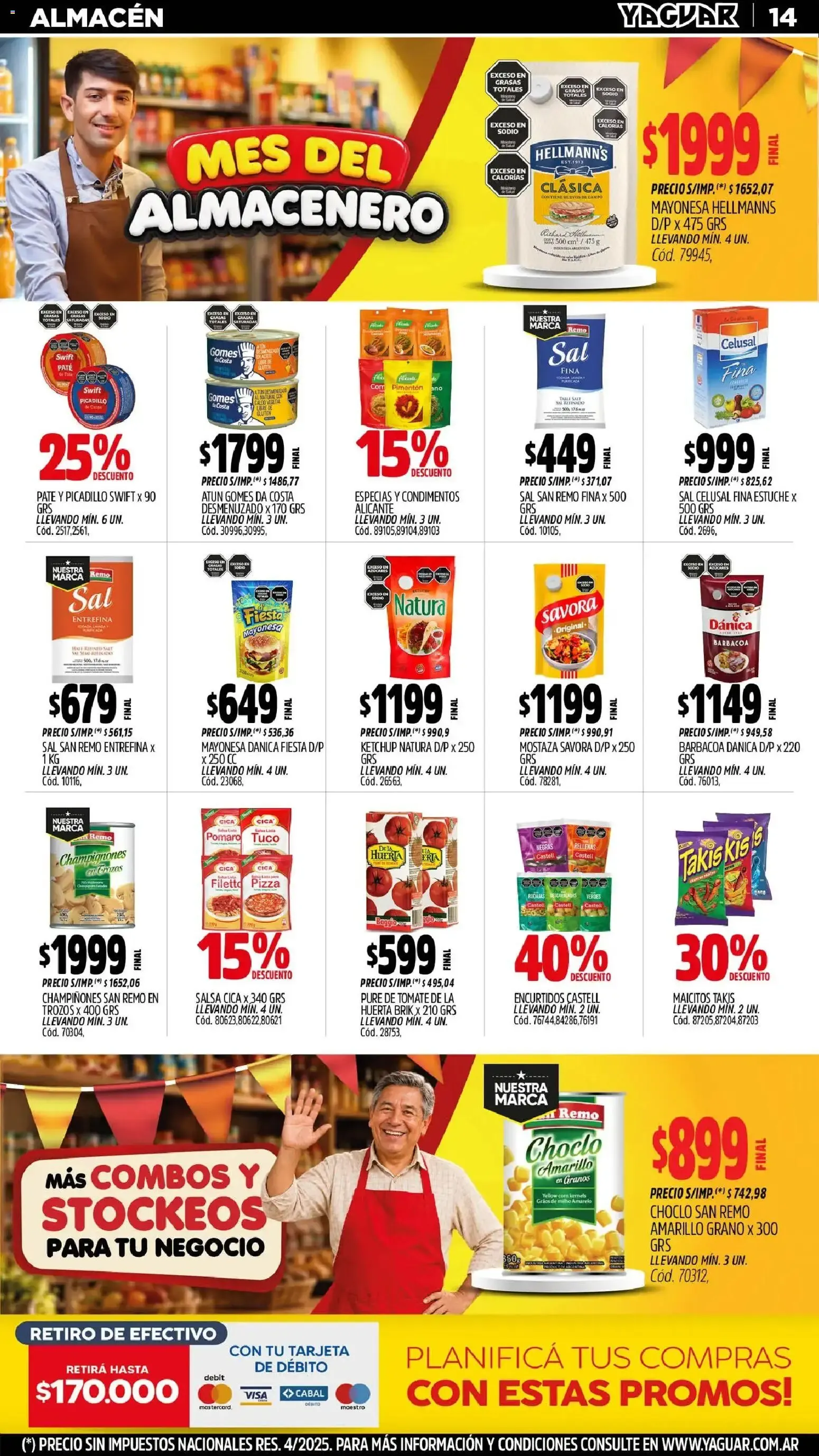 Ofertas de Mayorista Yaguar - Mes del Almacenero 31 de agosto al 5 de septiembre 2026 - Página 14 del catálogo