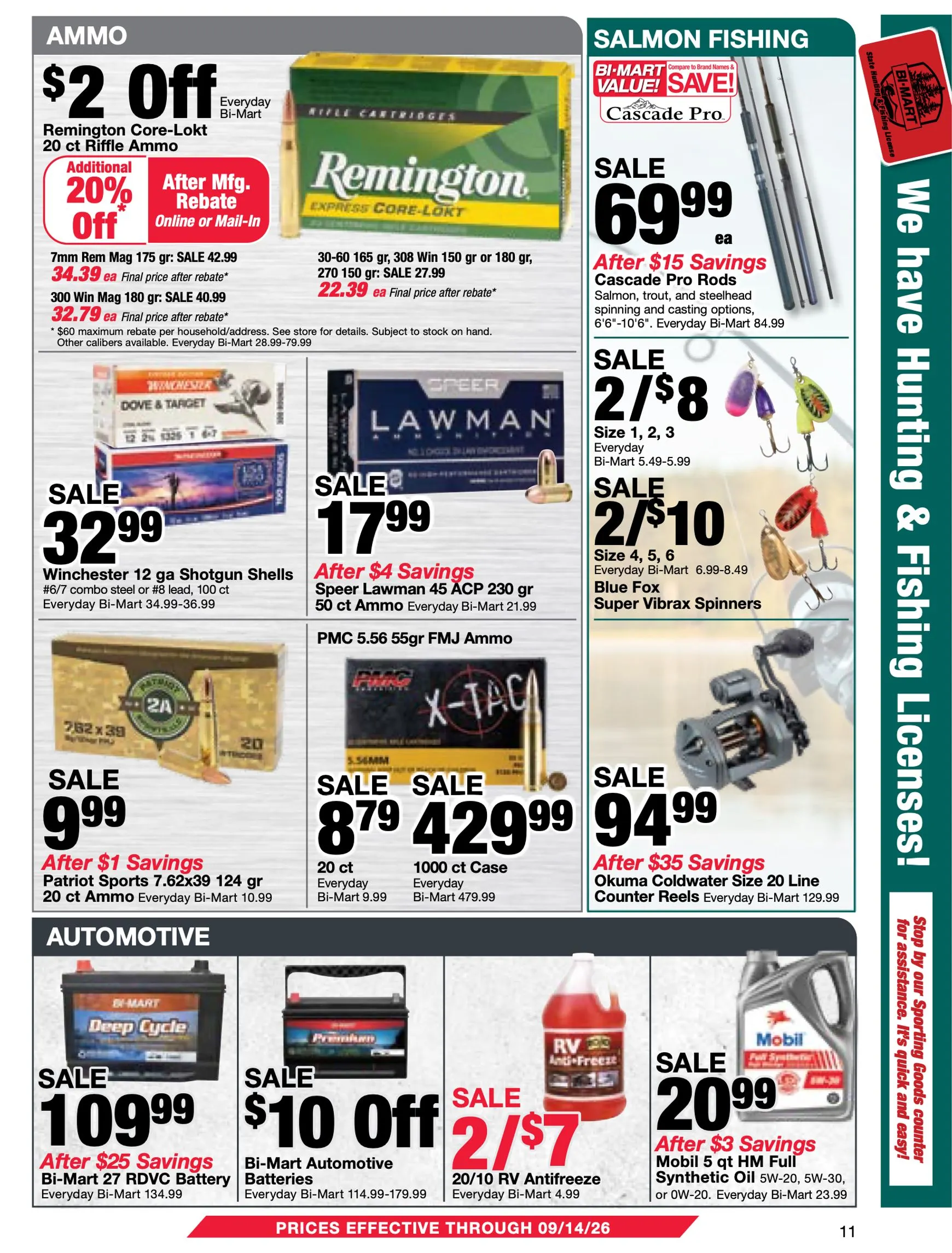 Weekly ad Bi-Mart Membership Savings Book - Back to School Savings from August 25 to September 14 2026 - Page 11