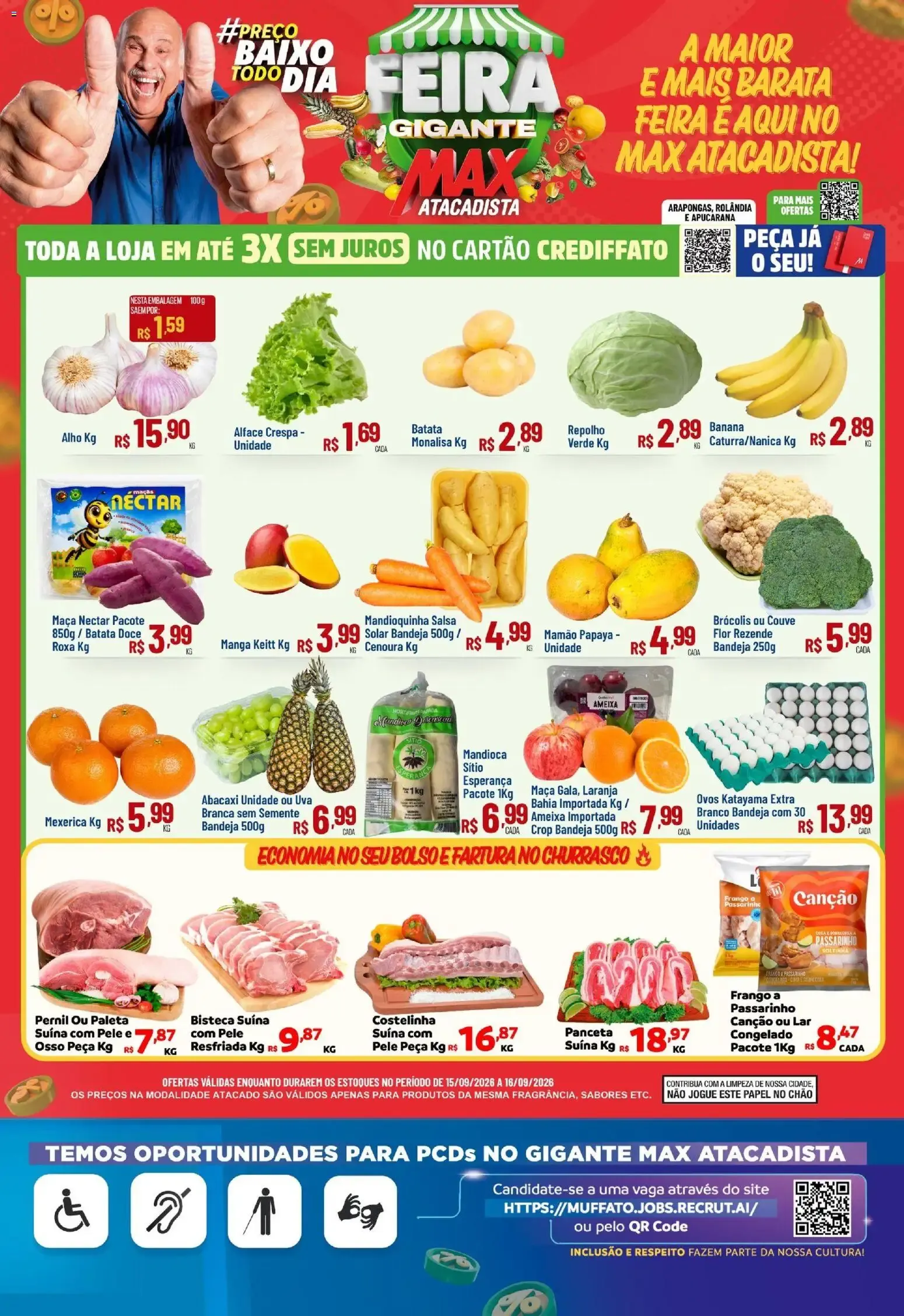 Max Atacadista ofertas Feira de 15/09/2026 | Promoções Online