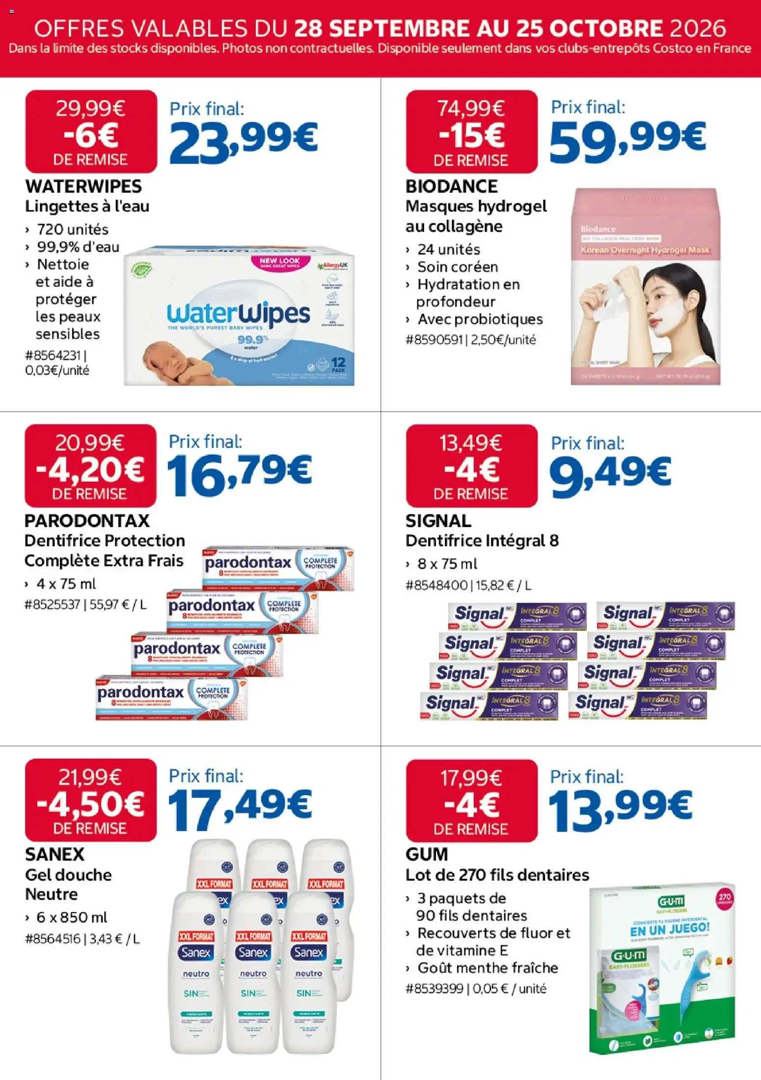 Réservé aux Membres : Plus de 1000€ de Remises Cumulées du 28 septembre au 25 octobre 2026 - Catalogue page 16