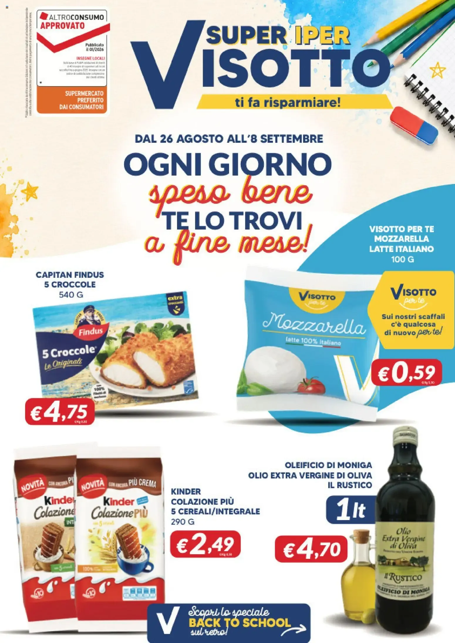 Visotto volantino dal 26/08/2026 - online Offerte da 26 agosto a 8 settembre di 2026 - Pagina del volantino 1