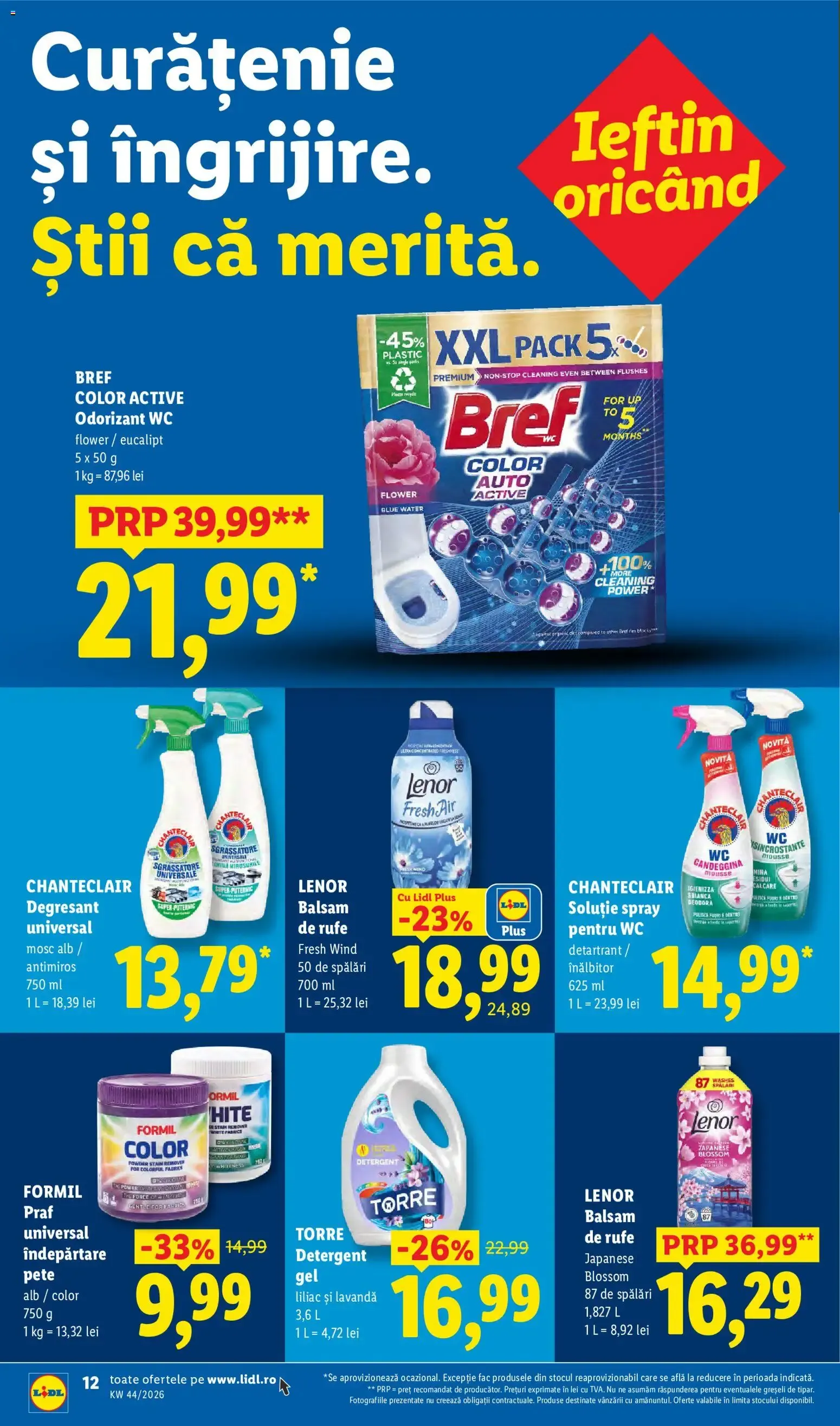 Catalog Catalog LIDL 26.10.2026 - Oferta și Revista online de la 26 octombrie până la 1 noiembrie 2026 - Revista Pagina 12