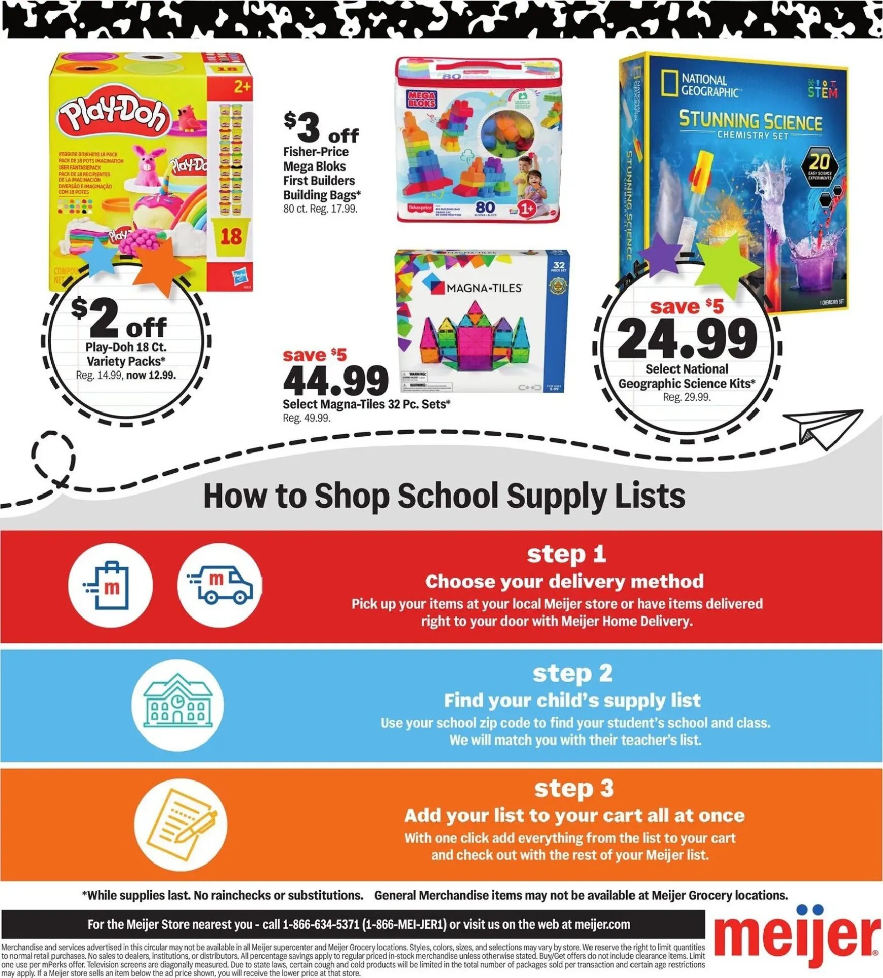 Weekly ad Meijer School Deals Under $1 from July 29 to August 11 2026 - Page 7