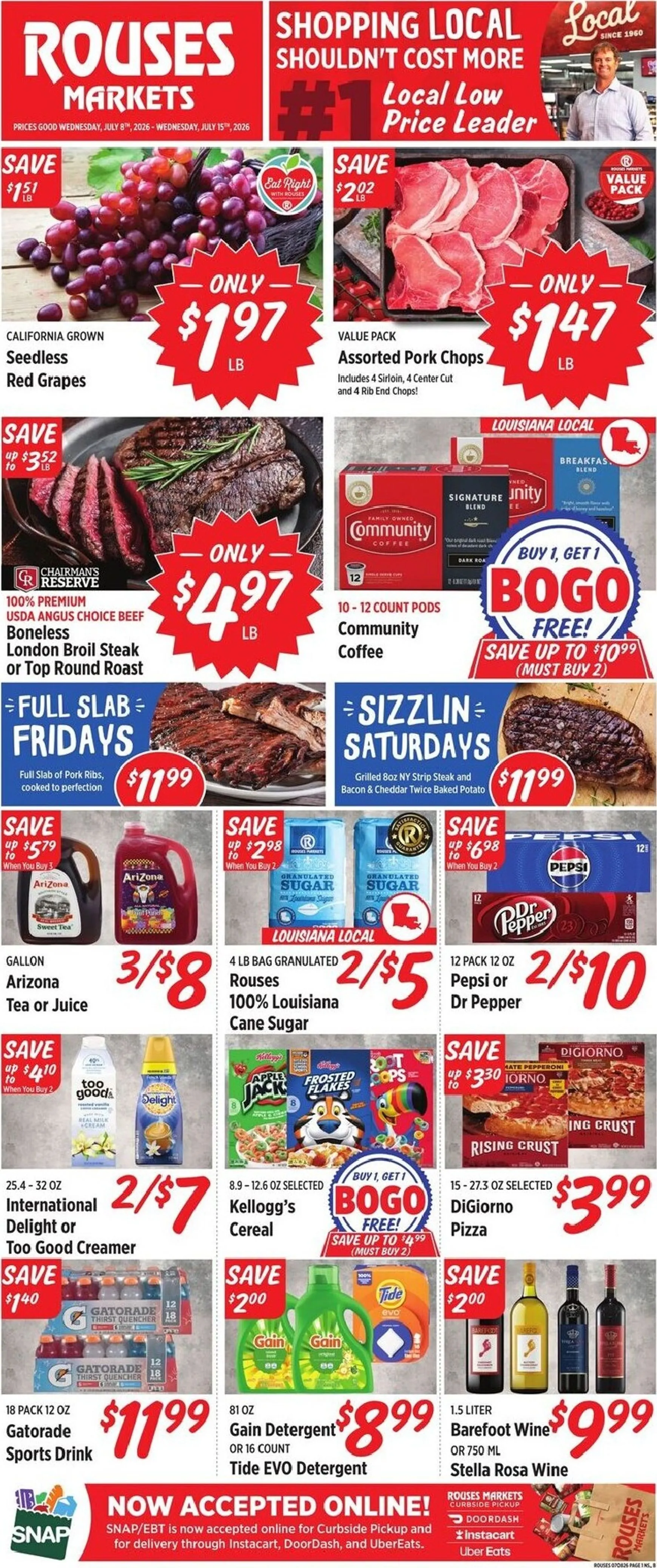 Weekly ad Current Rouses Markets leaflet valid from Wednesday 07/08/2026 to Wednesday 07/15/2026 from July 8 to July 15 2026 - Page 2