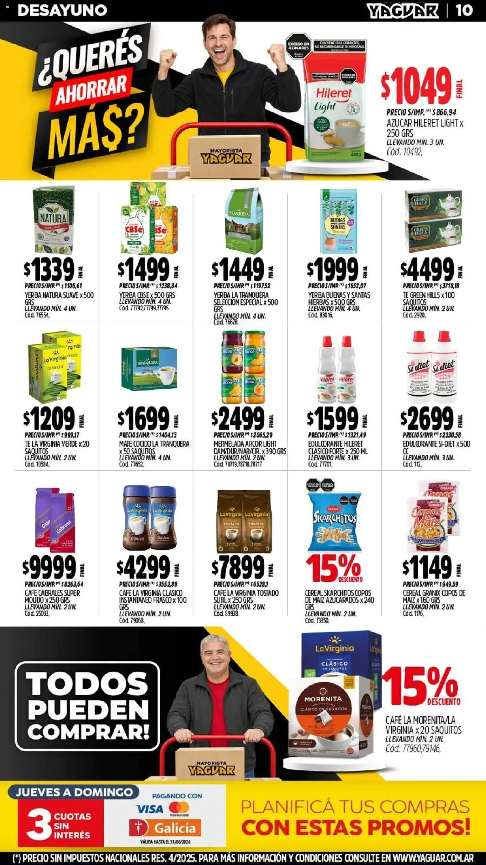 Ofertas de Yaguar - Oferta Semanal Mar del Plata del 24/08/2026 - 29/08/2026 24 de agosto al 29 de agosto 2026 - Página 9 del catálogo