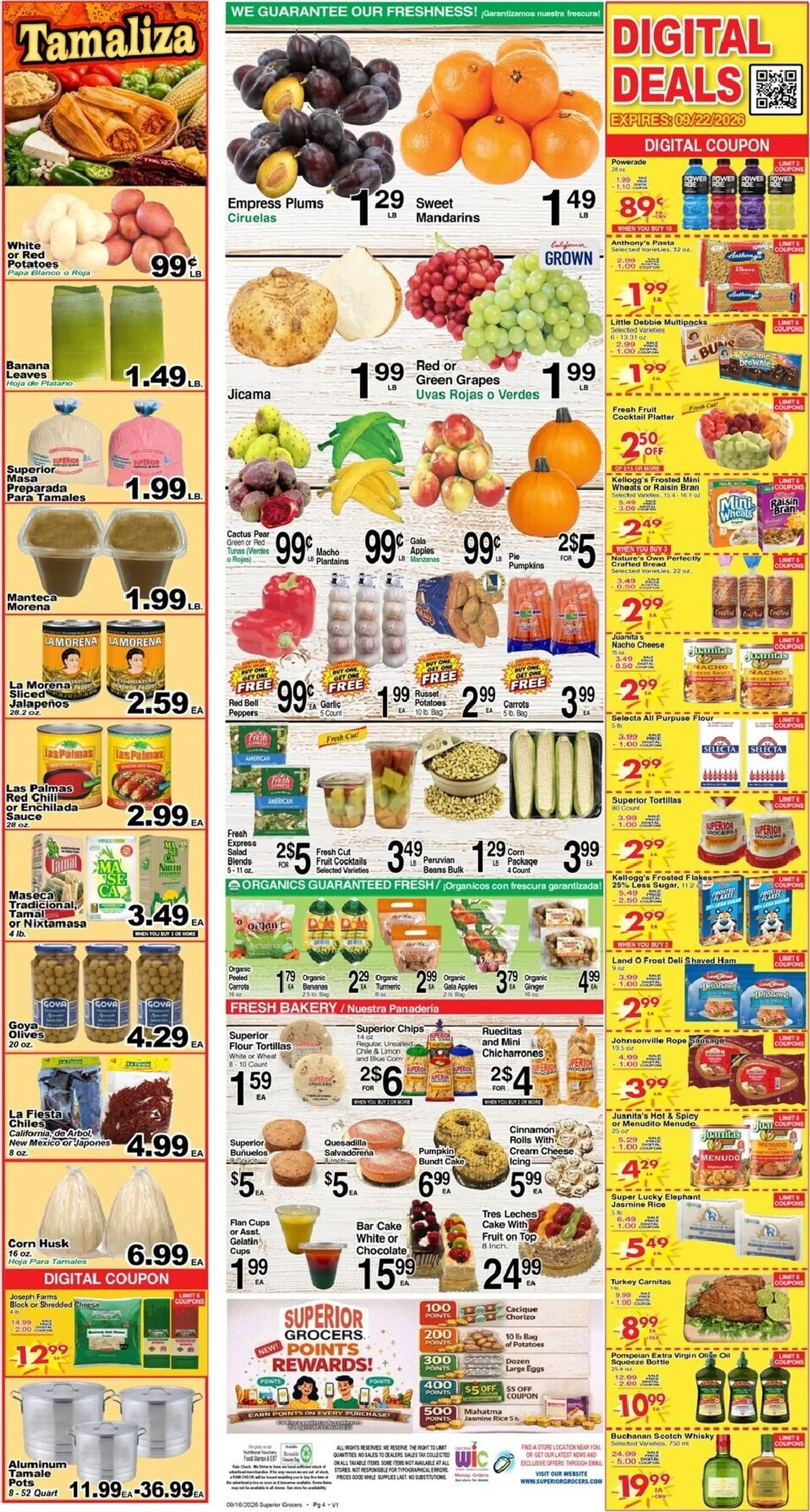 Weekly ad Current Superior Grocers leaflet valid from Wednesday 09/16/2026 to Tuesday 09/22/2026 from September 16 to September 22 2026 - Page 4