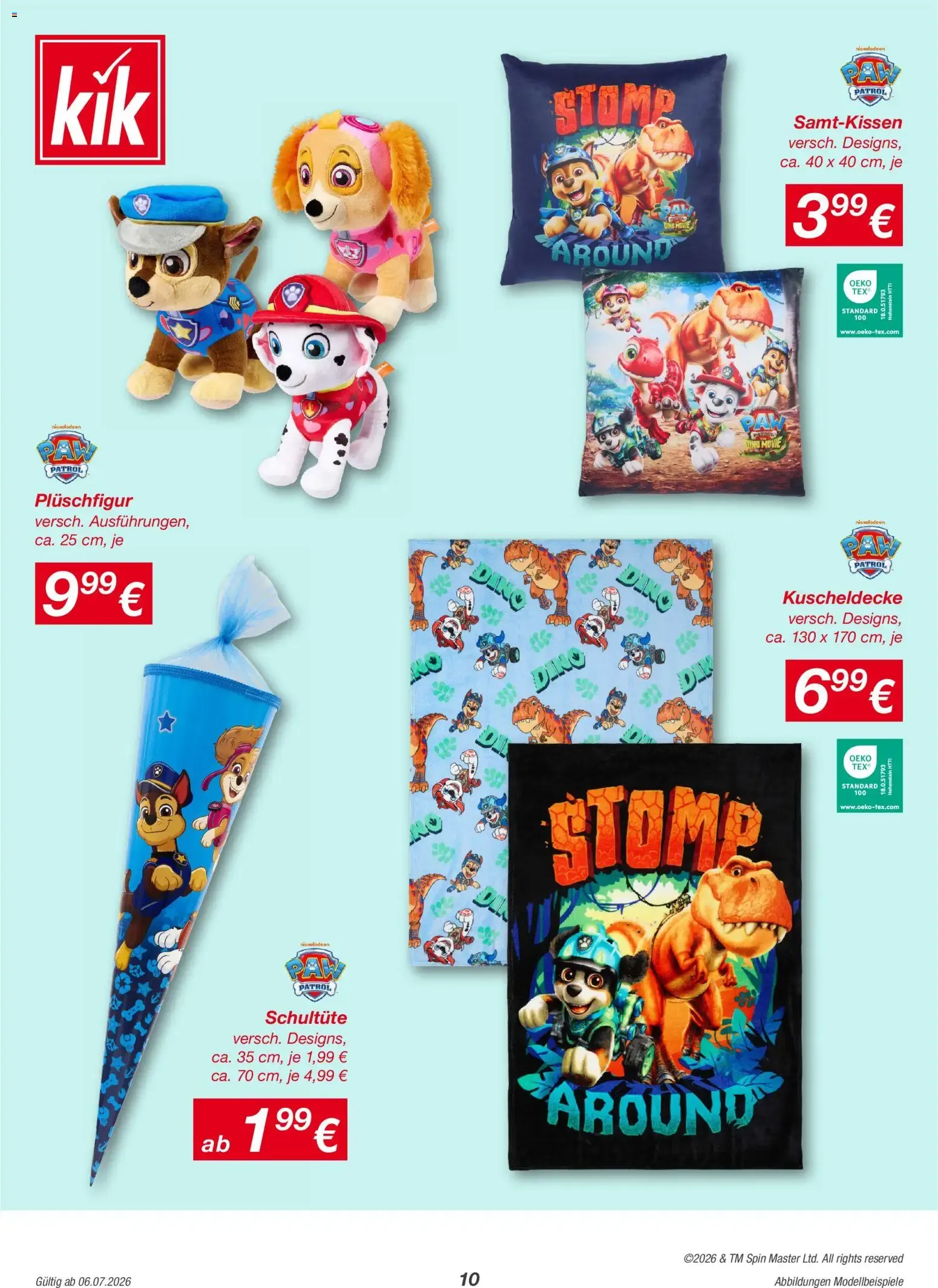 Kleine Helden werden gross - Paw Patrol Artikel von 6. Juli bis 10. August 2026 - Prospekt seite 10