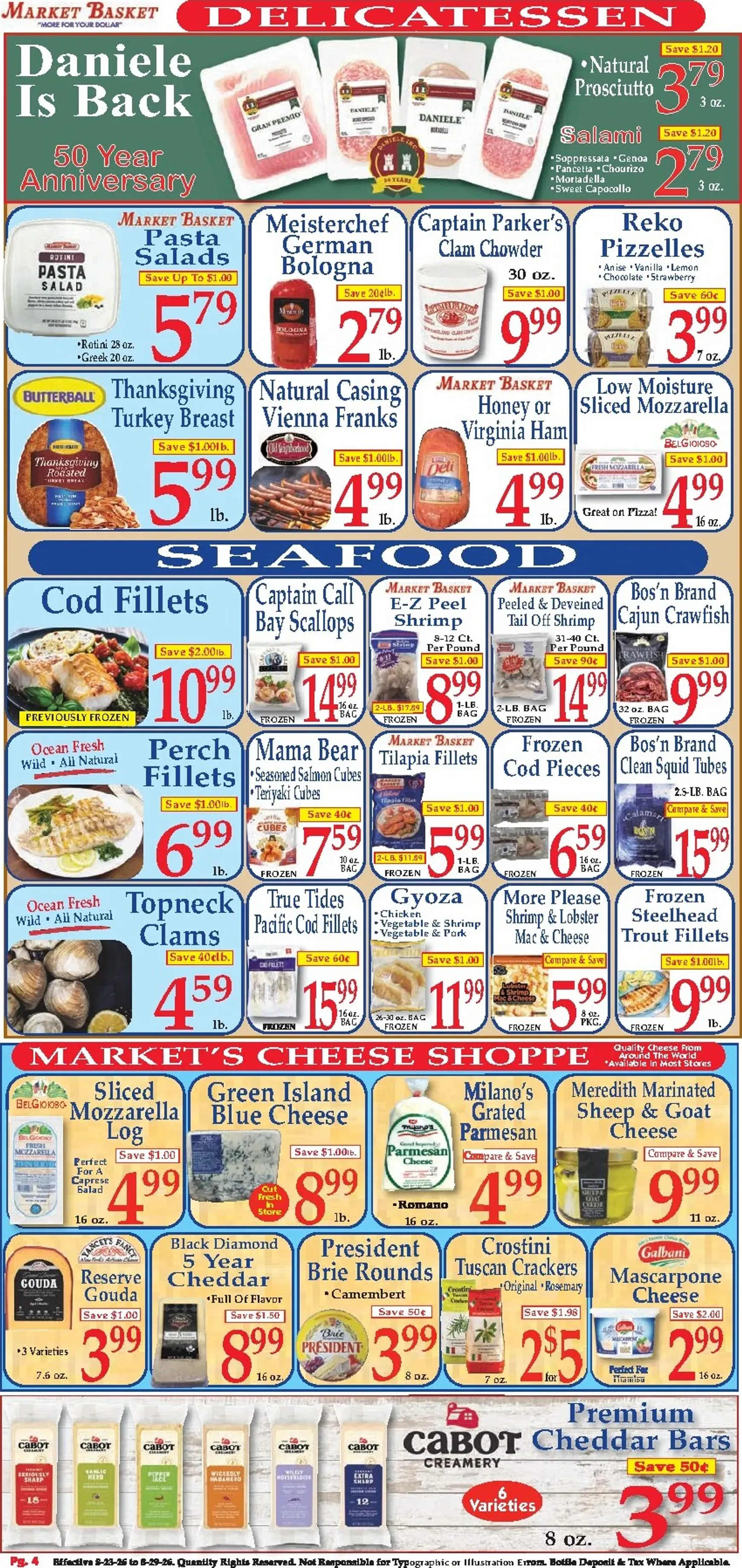 Weekly ad Current Market Basket leaflet valid from Sunday 08/23/2026 to Saturday 08/29/2026 from August 23 to August 29 2026 - Page 4