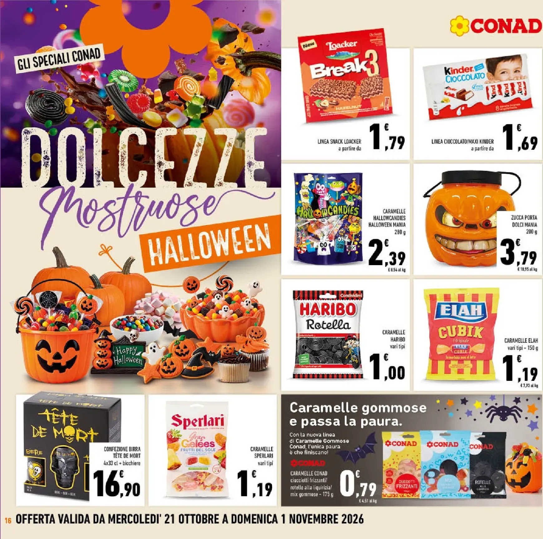 Conad Taglio Netto da 21 ottobre a 1 novembre di 2026 - Pagina del volantino 16