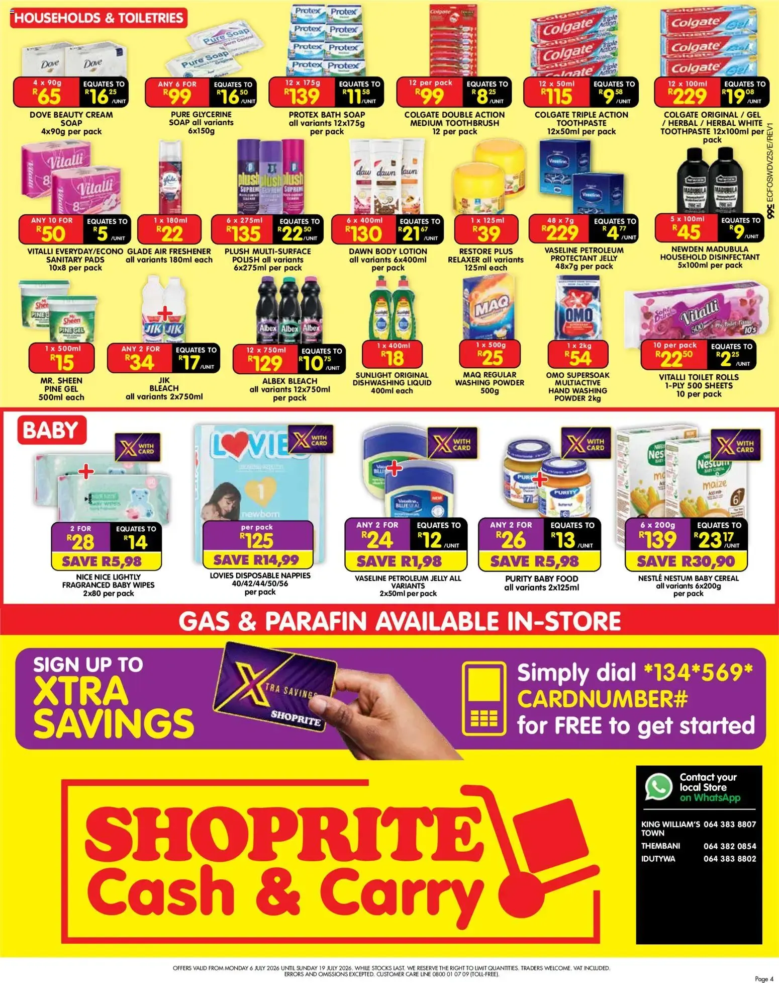 Shoprite Cash & Carry - Load Up for Less Offers from 6 July to 19 July 2026 - Catalogue Page 4