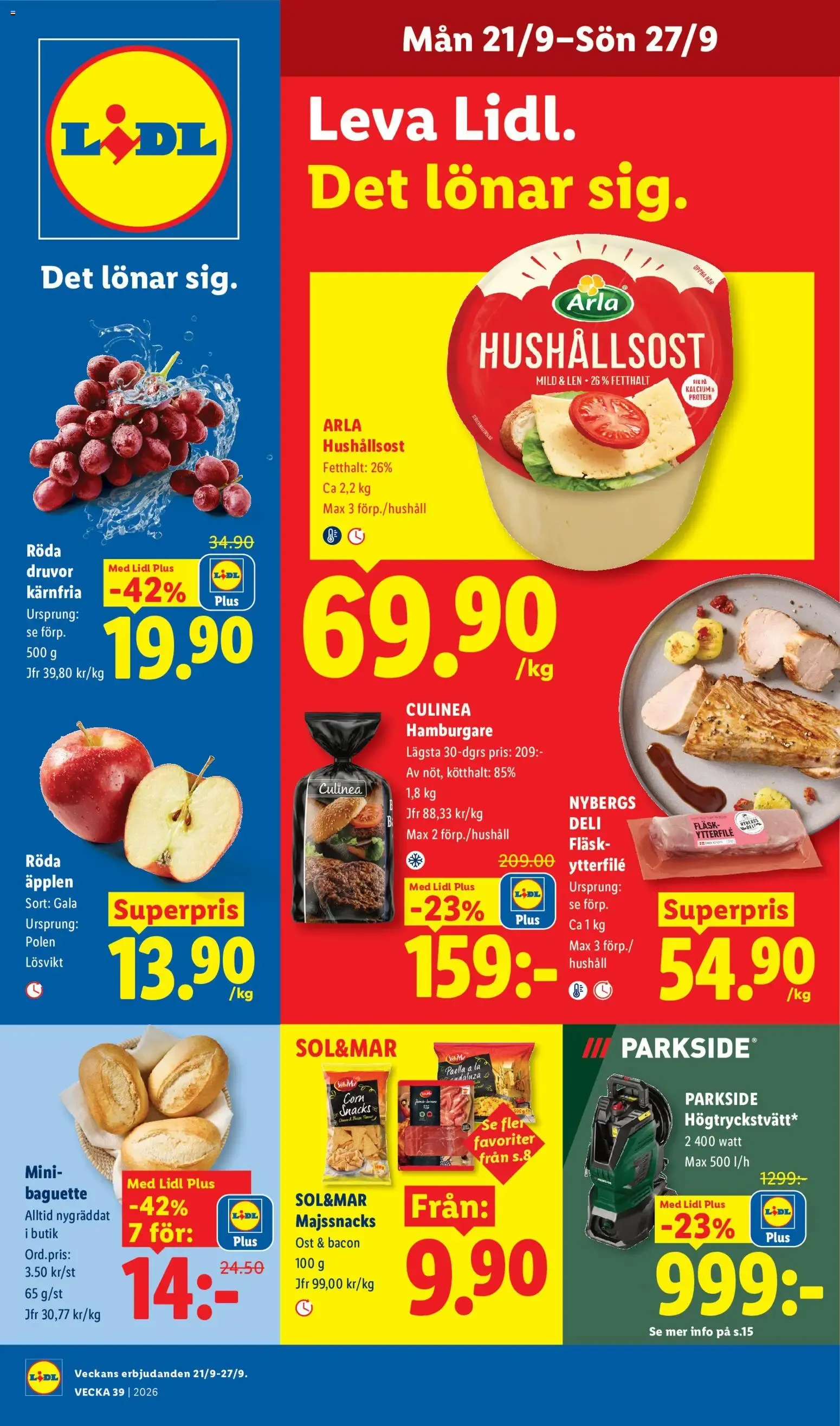 Lidl erbjudanden från 21/09/2026 - 27/09/2026 > Reklamblad nuvarande rabatter från 21 september till 27 september 2026 - Reklamblad sidor 1