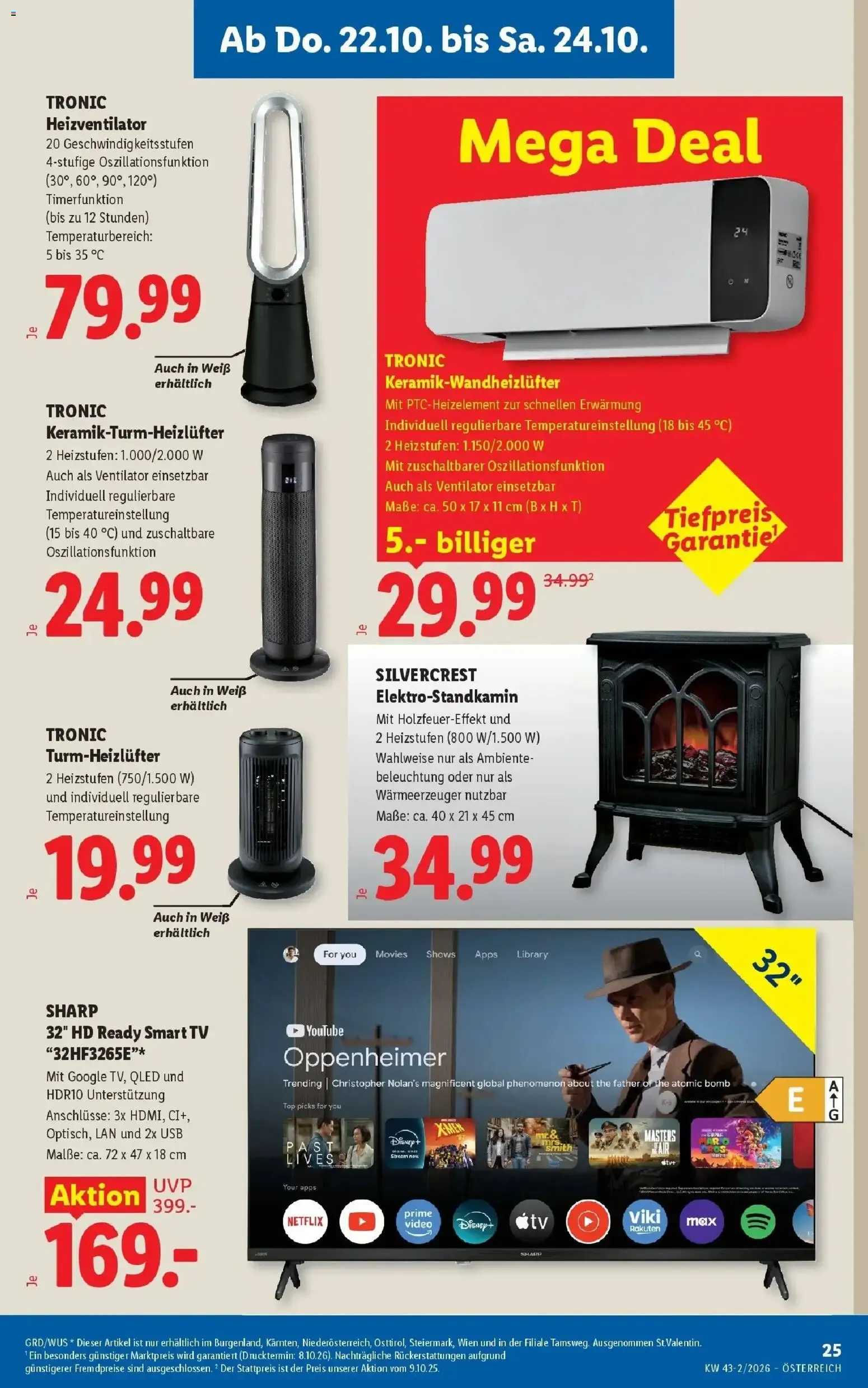 Lidl Flugblatt - Wien ab 18.10.2026 - Angebote ab donnerstag von 22. Oktober bis 24. Oktober 2026 - Flugblätt seite  31