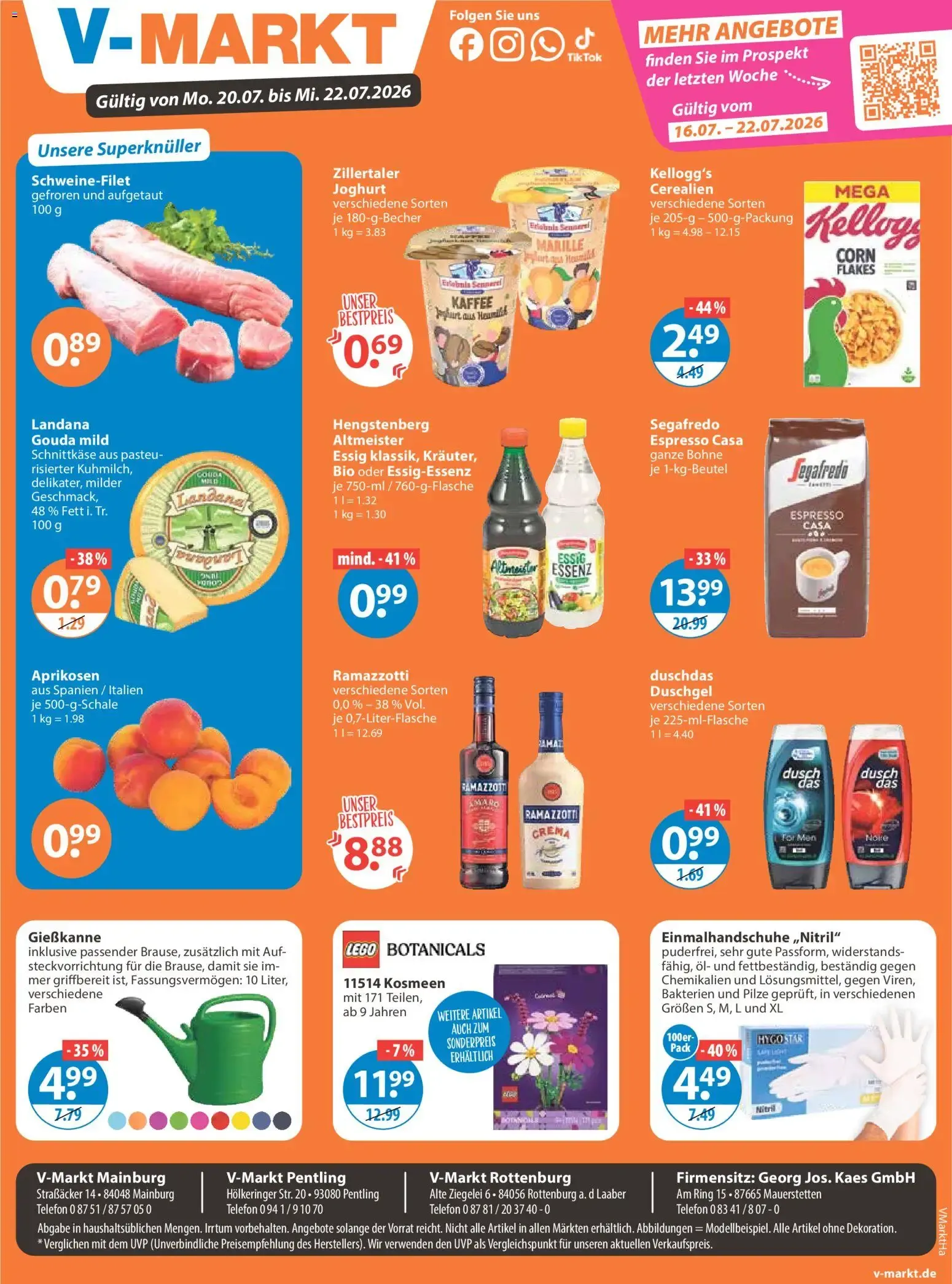Angebote V-Markt Angebote (ab 16.07.2026) von 16. Juli bis 22. Juli 2026 - Prospekt seite 19