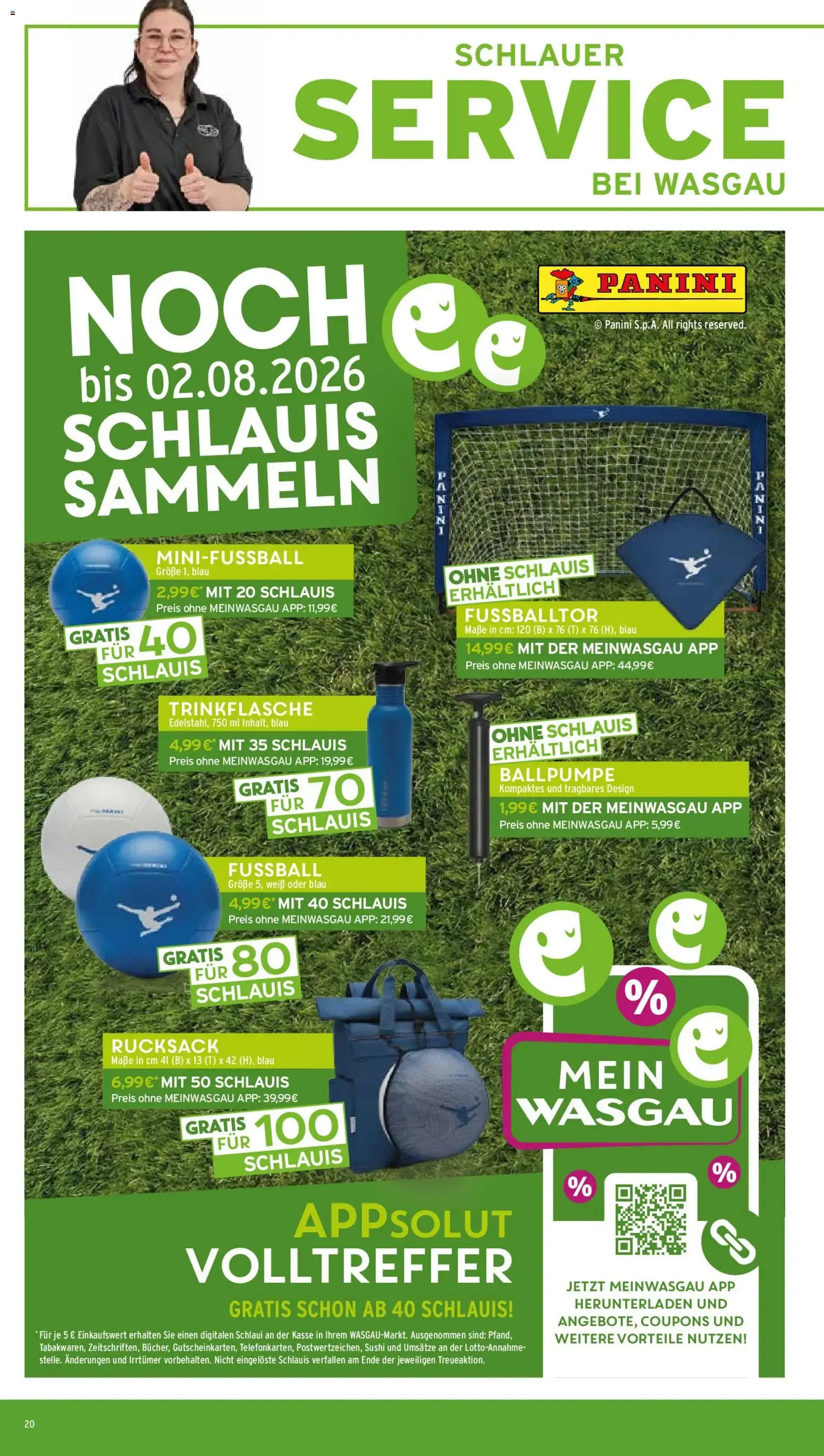 Wasgau Prospekt (ab 20.07.2026) zum Blättern von 20. Juli bis 25. Juli 2026 - Prospekt seite 20