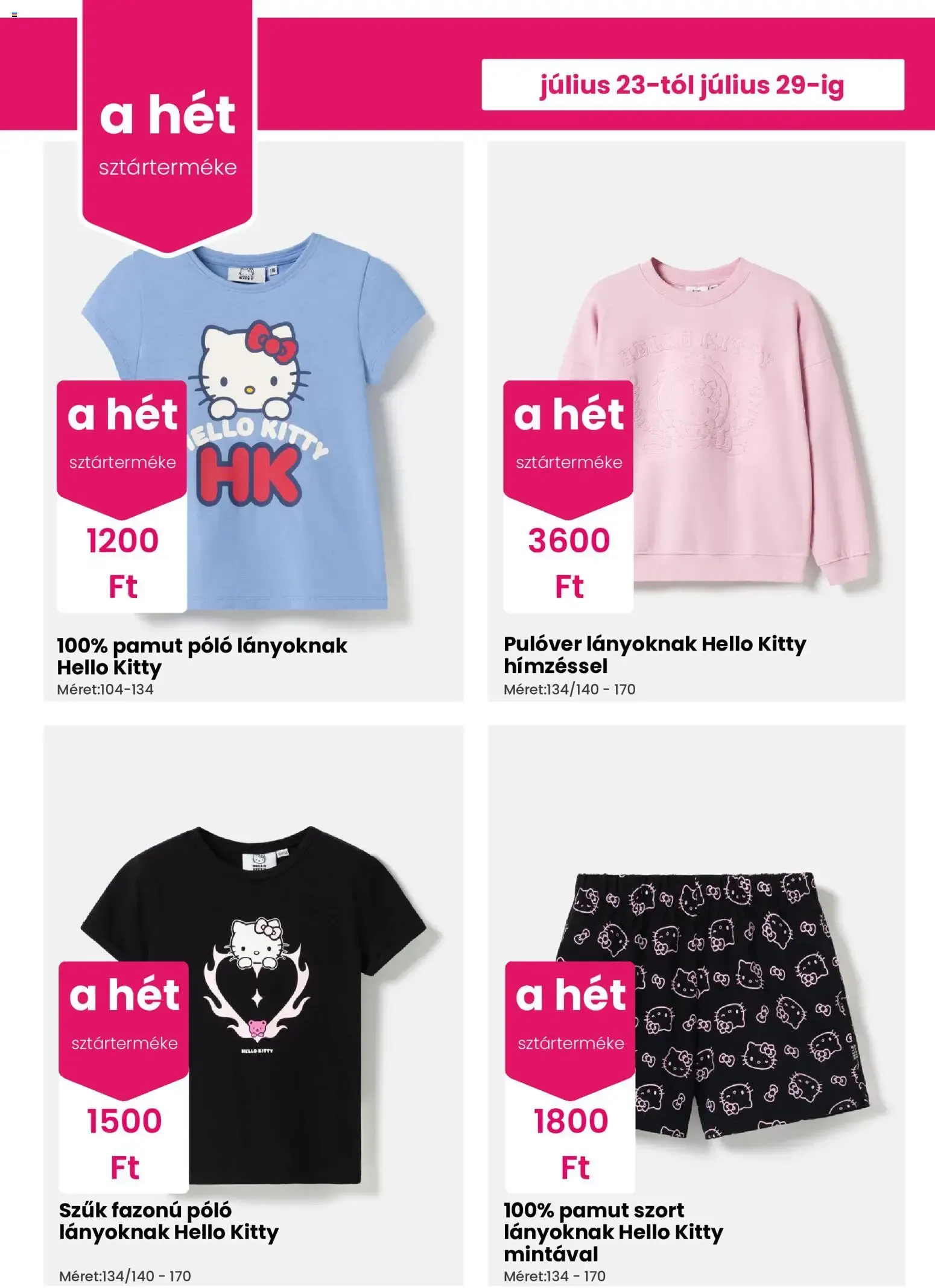 Katalógus Pepco: A hét sztárterméke - Pokémon y Hello Kitty y Amigos július 23.-tól július 29.-ig 2026. - Oldal 3