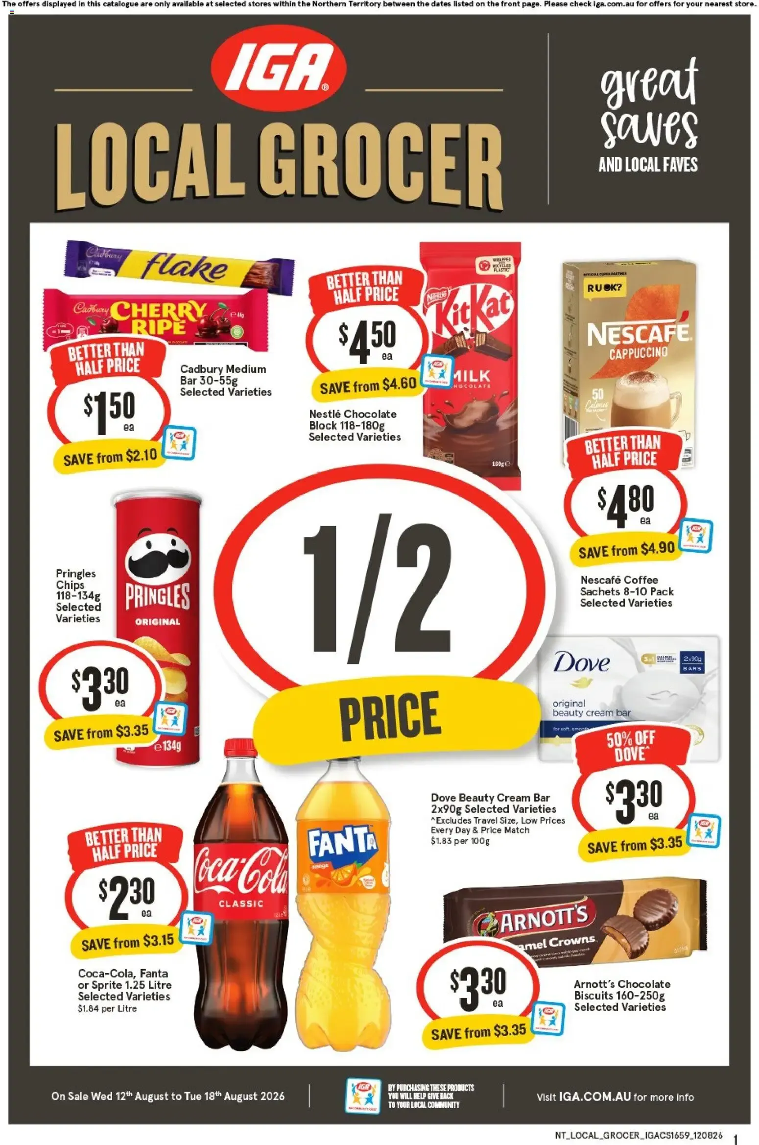 IGA Local Grocer - Great Saves - Catalogue valid from 12 August to 18 August 2026 - page 1