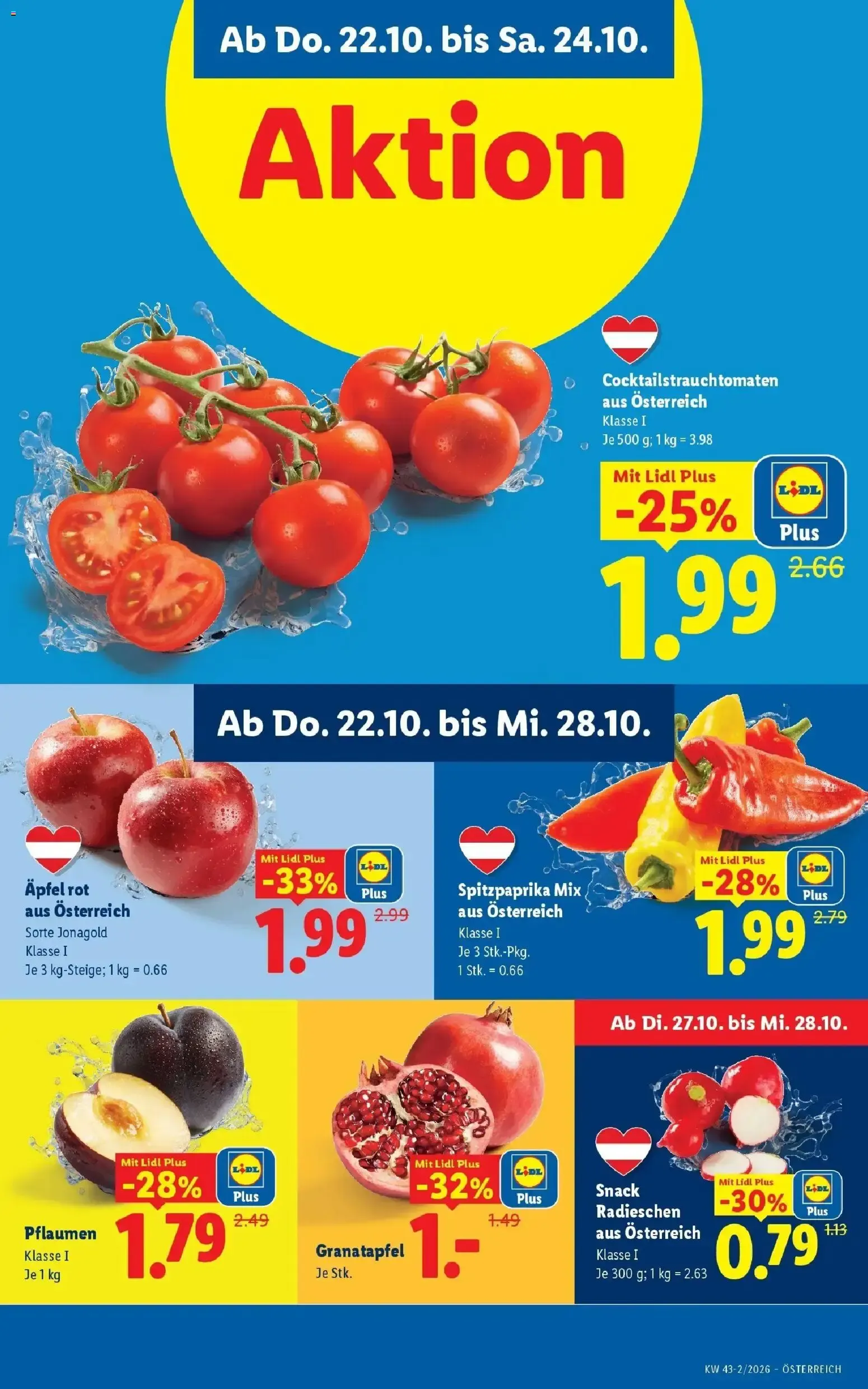 Lidl Flugblatt - Wien ab 18.10.2026 - Angebote ab donnerstag von 22. Oktober bis 24. Oktober 2026 - Flugblätt seite 3