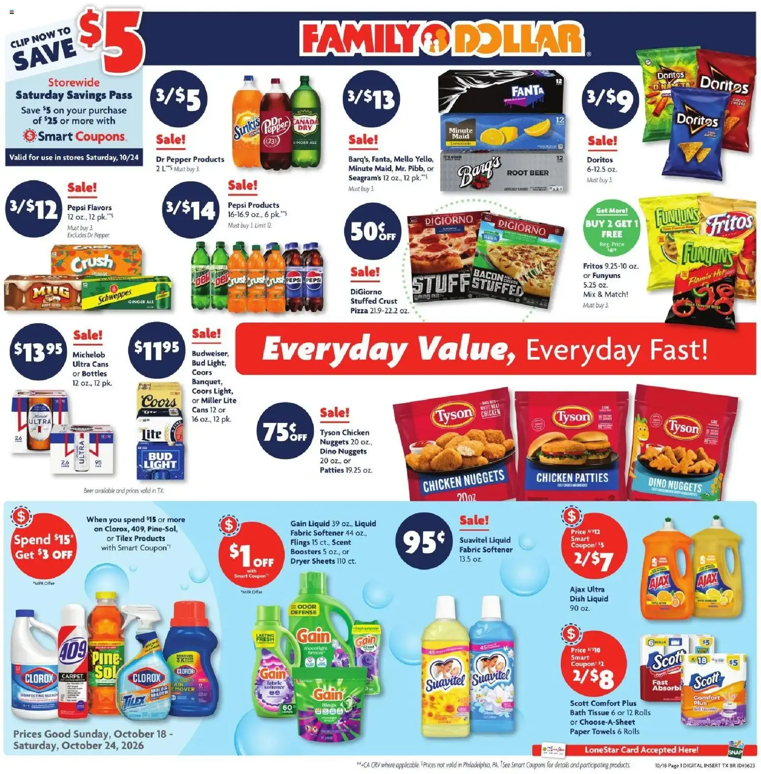 Family Dollar Weekly Ad (10/18 - 10/24 2026) - Flyer