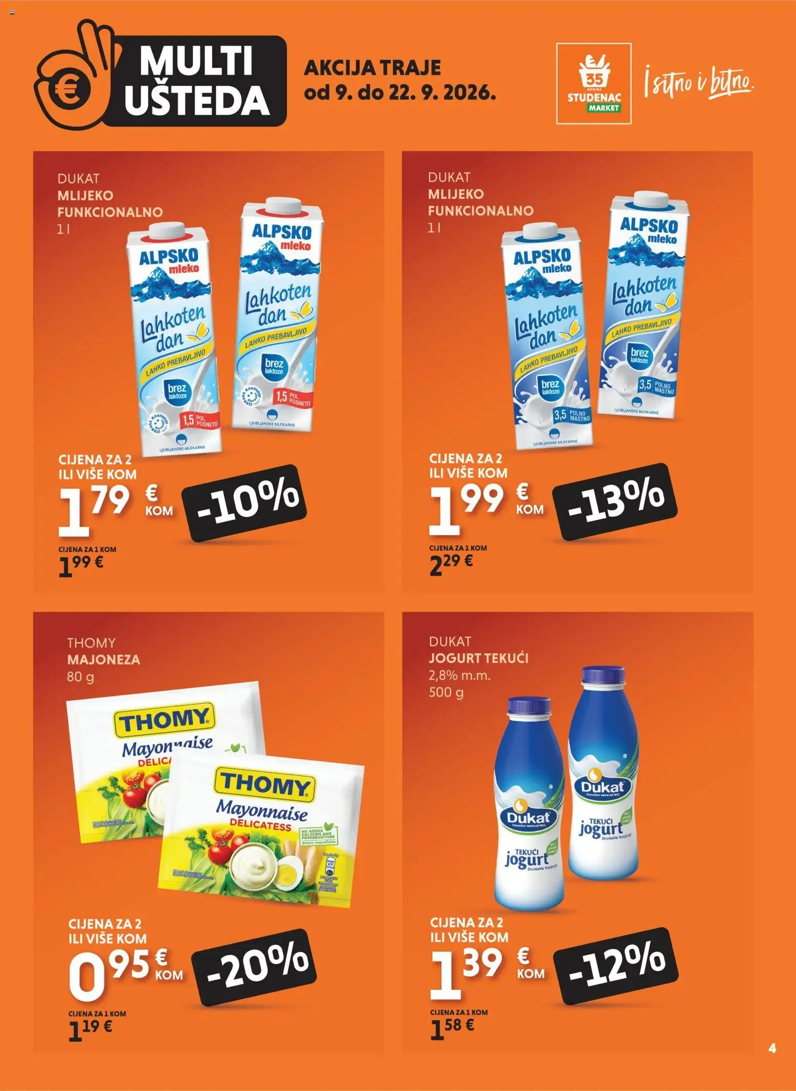 Katalog Studenac MultiUšteda novi od 09.09.2026 na listanje > letak digitalni od 9. rujna do 22. rujna 2026. - Pregled Stranica 4