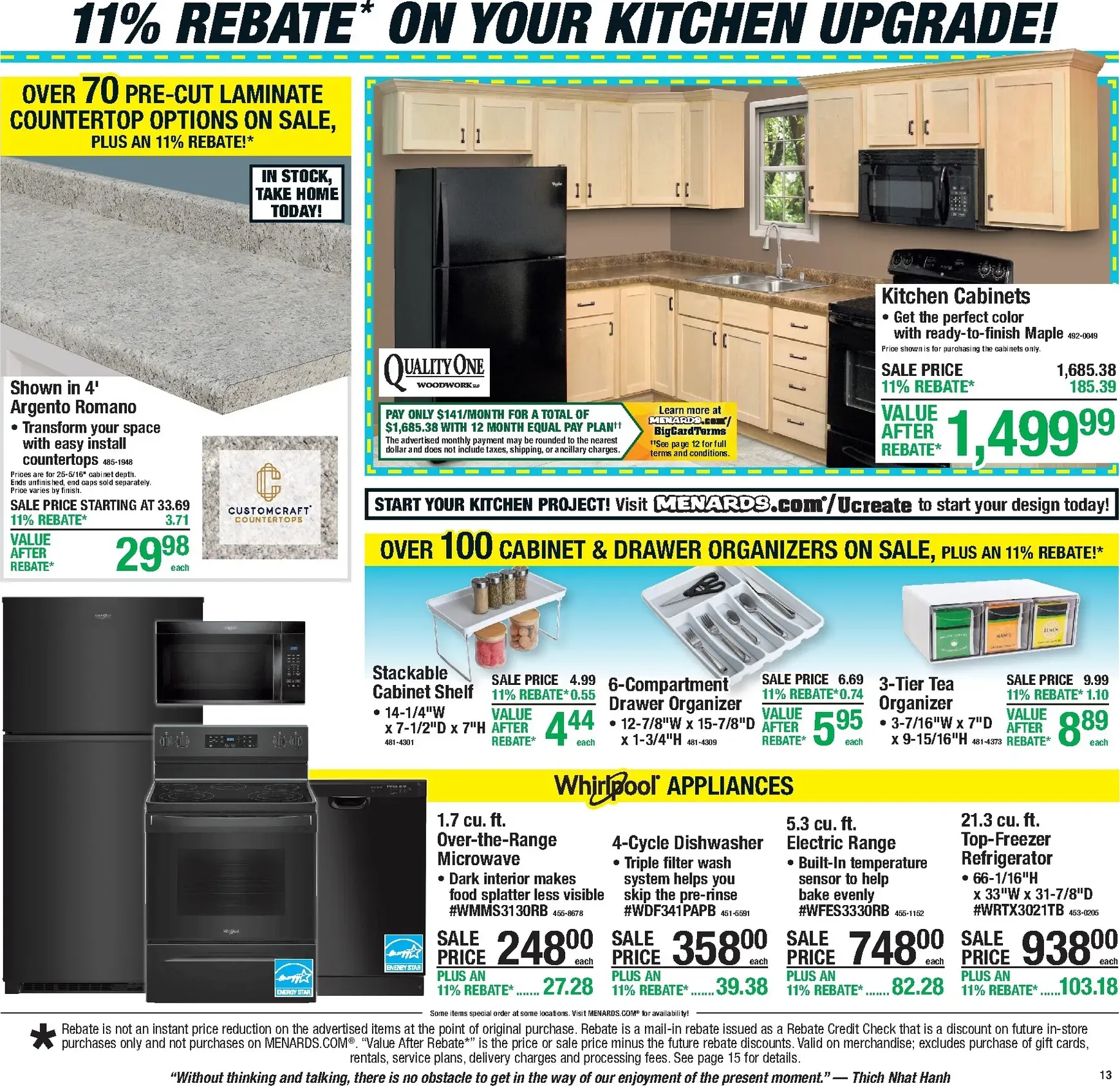 Weekly promotion Current Menards - 11% Rebate Sale leaflet valid from Thursday 09/24/2026 to Sunday 10/04/2026 spanning from September 24 to October 4 2026 - Page 17 for Catalogue 365