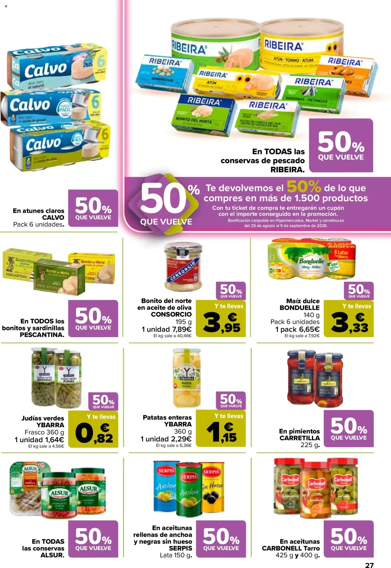 Catálogo de Carrefour folleto del 11/08/2026 | Catálogo 11 de agosto al 25 de agosto 2026 - Página 27