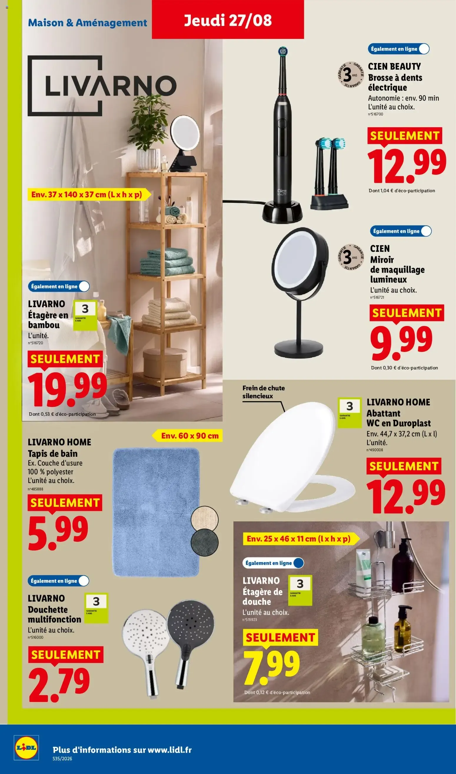 LIDL La rentrée des économies du 27 août au 2 septembre 2026 - Catalogue page 40