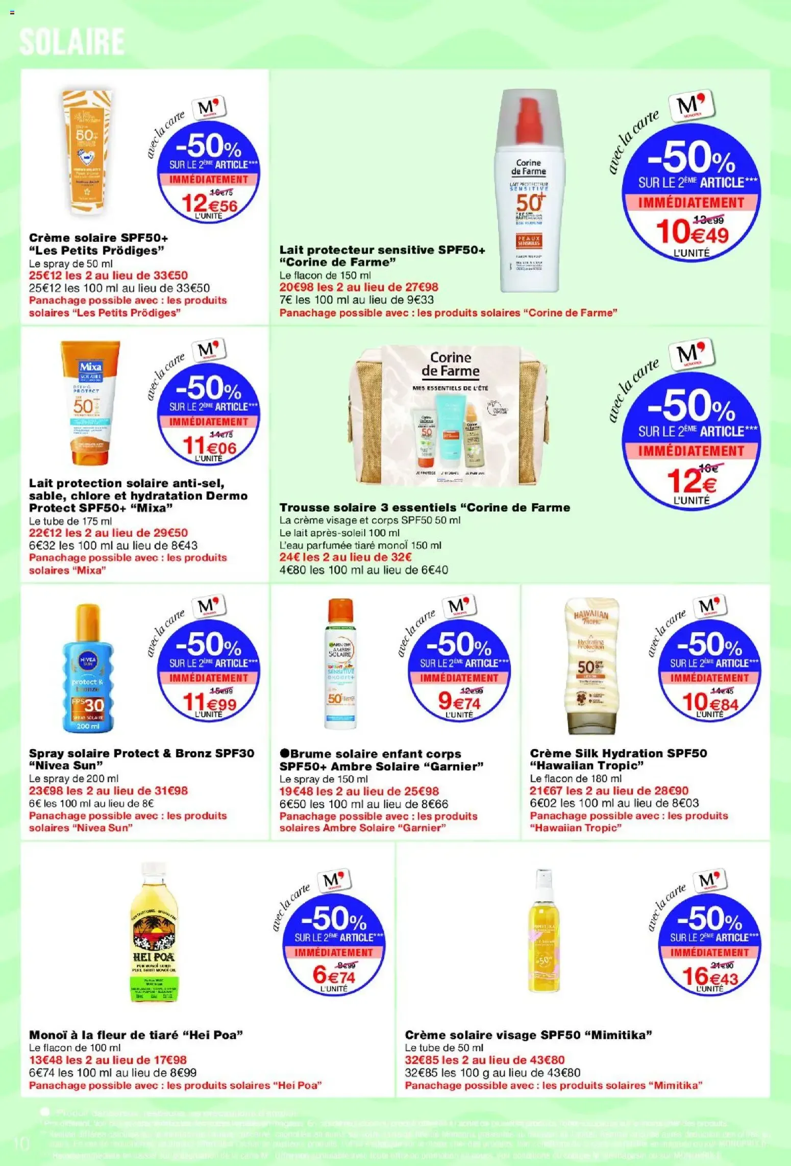 Monoprix - Hasta 50% en el segundo producto de selección du 16 juin au 28 juin 2026 - Catalogue page 10