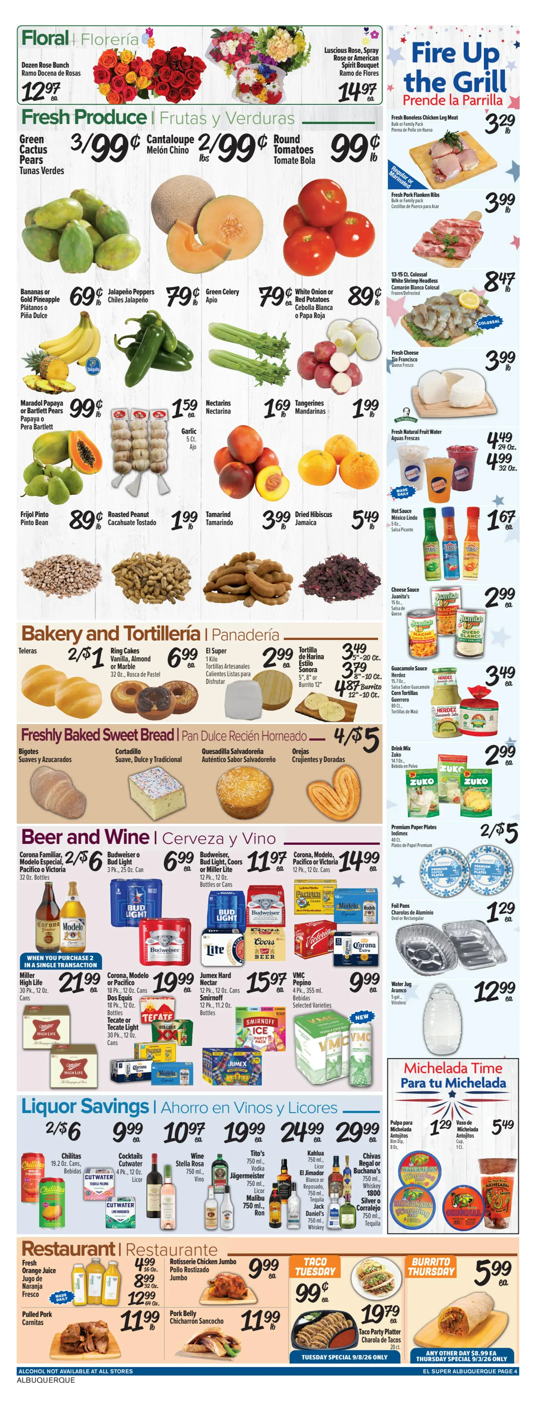 Weekly promotion El Super - Happy Labor Day & 4-Day Weekend Sale spanning from September 1 to September 8 2026 - Page 4 for Catalogue 365