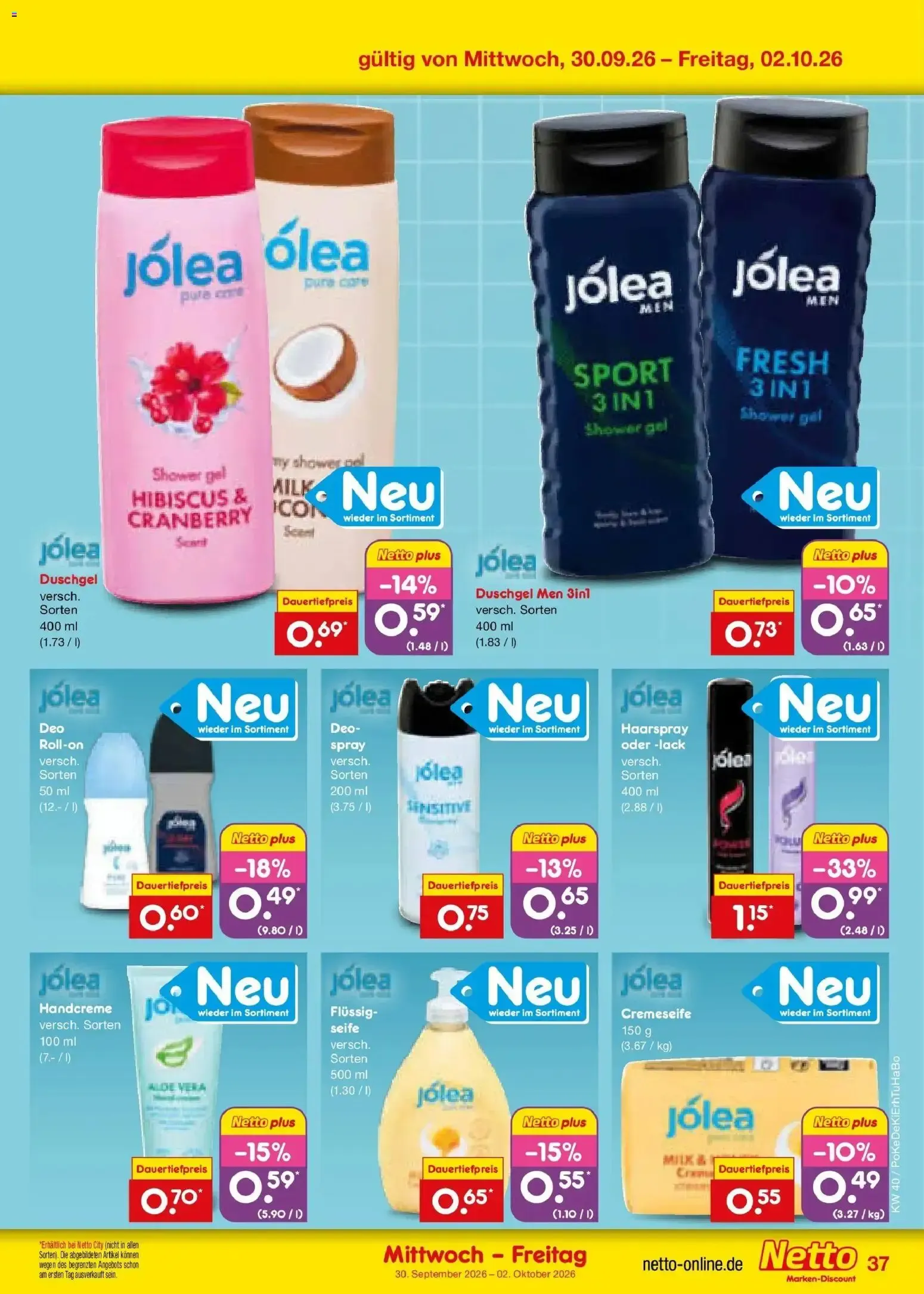 Netto Marken-Discount Prospekt (ab 28.09.2026) » Angebote von 28. September bis 2. Oktober 2026 - Prospekt seite 56