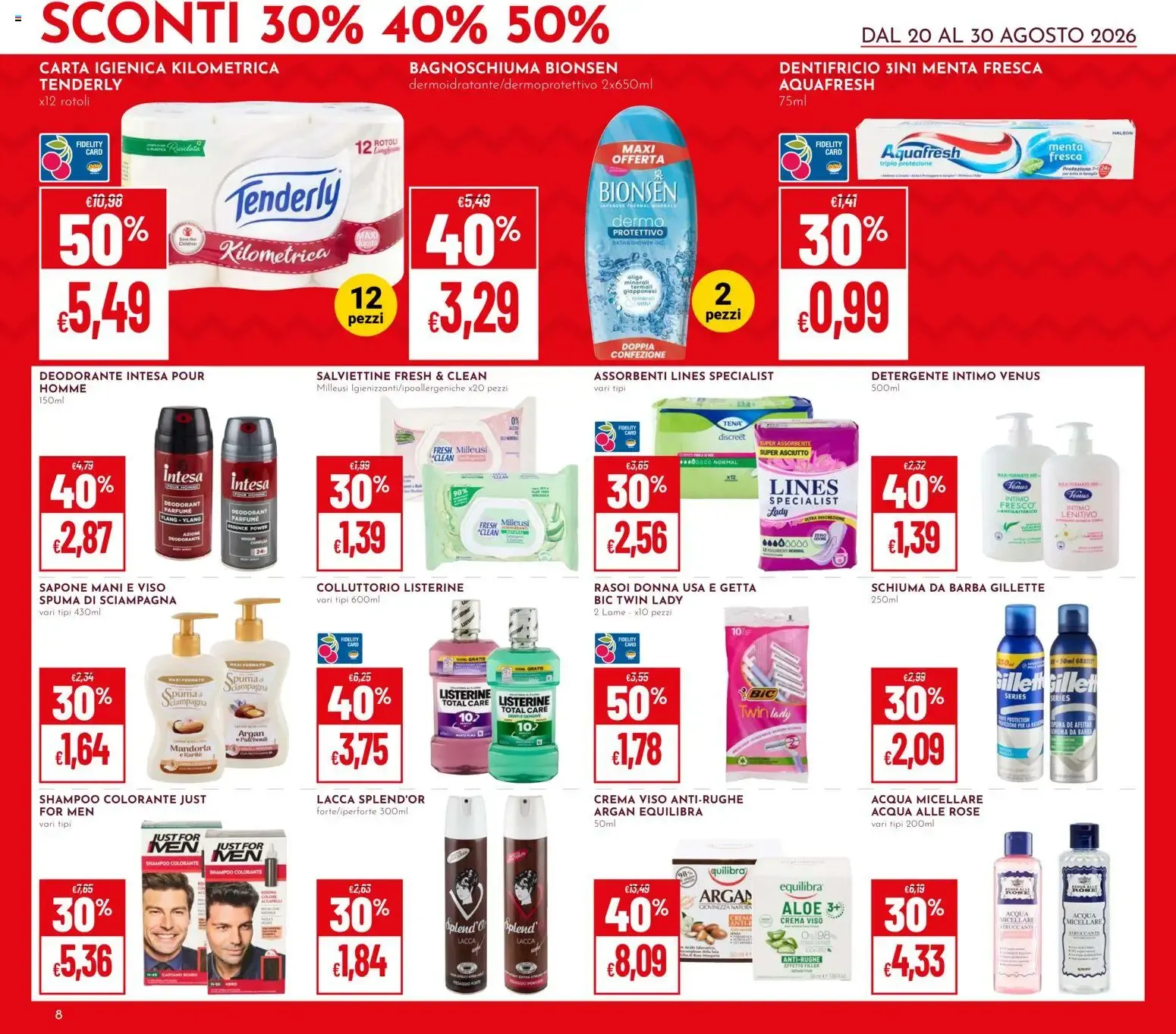 Iper Pan & Super Pan: Sconti 30%, 40%, 50% da 20 agosto a 30 agosto di 2026 - Pagina del volantino 8