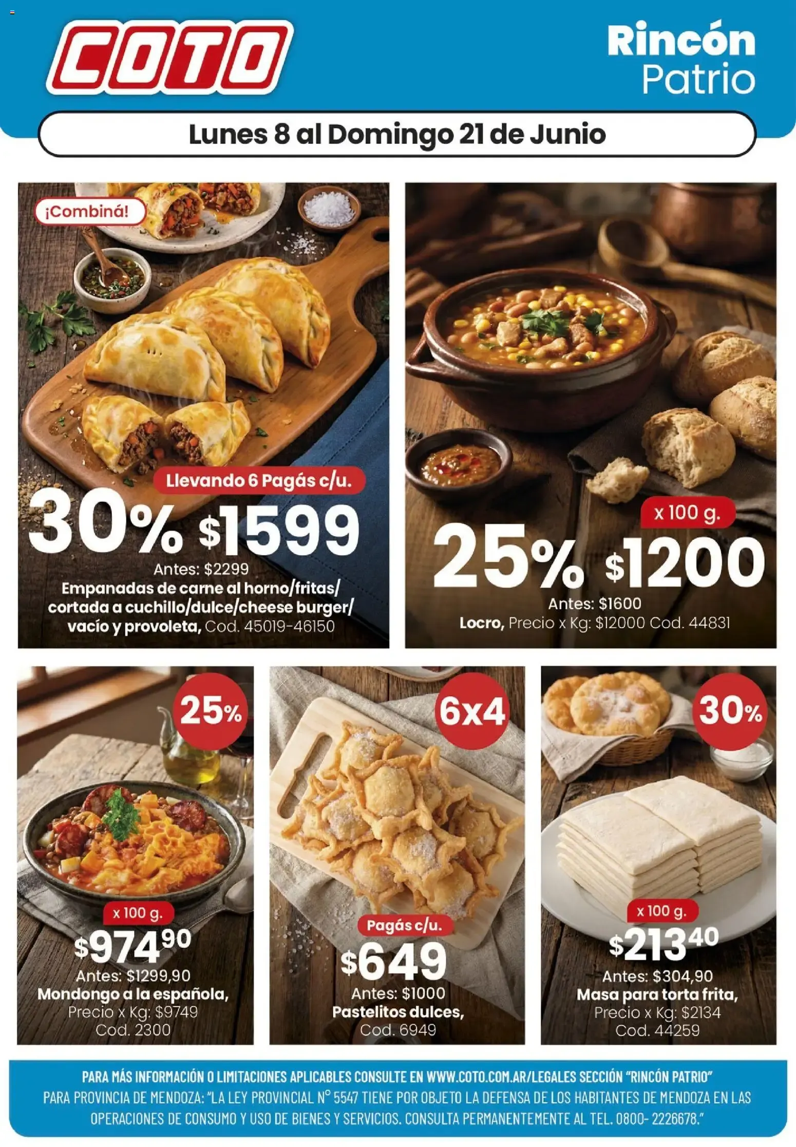 Ofertas de Coto - Rincón Patrio 8 de junio al 21 de junio 2026 - Página 1 del catálogo